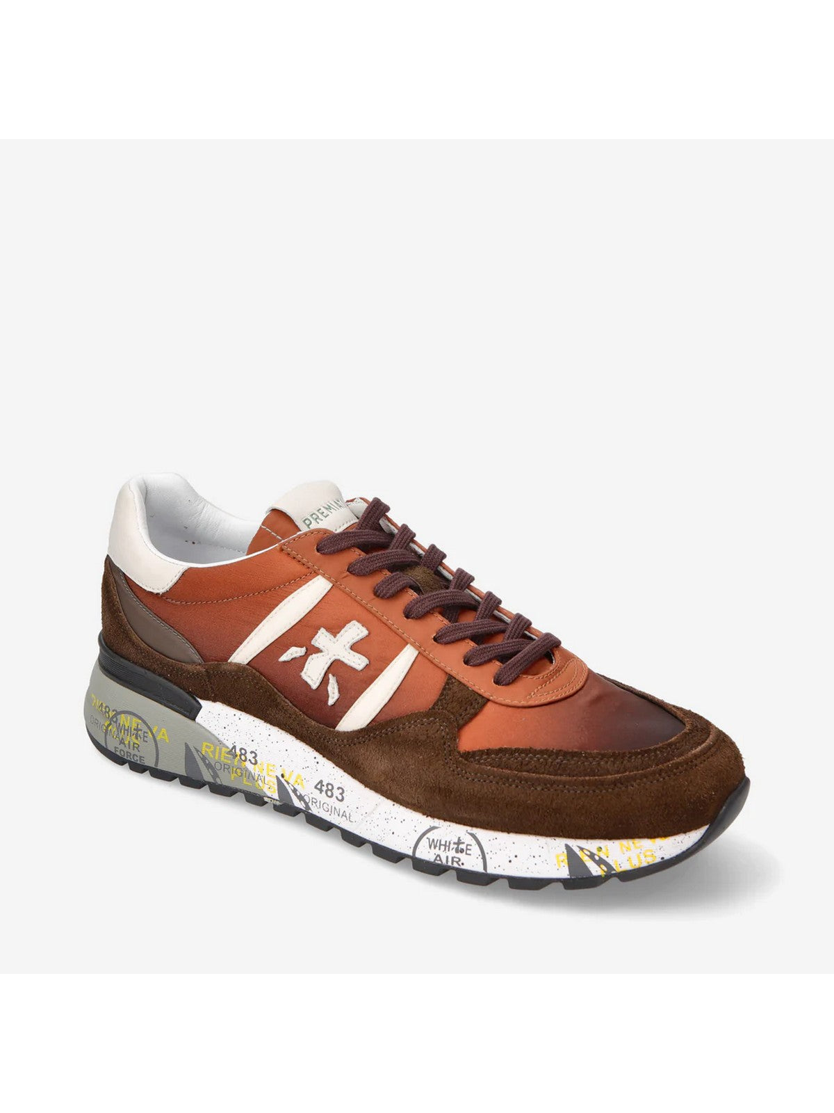 Verliehen Männer Sneaker Landeck Var 6405 Marrone