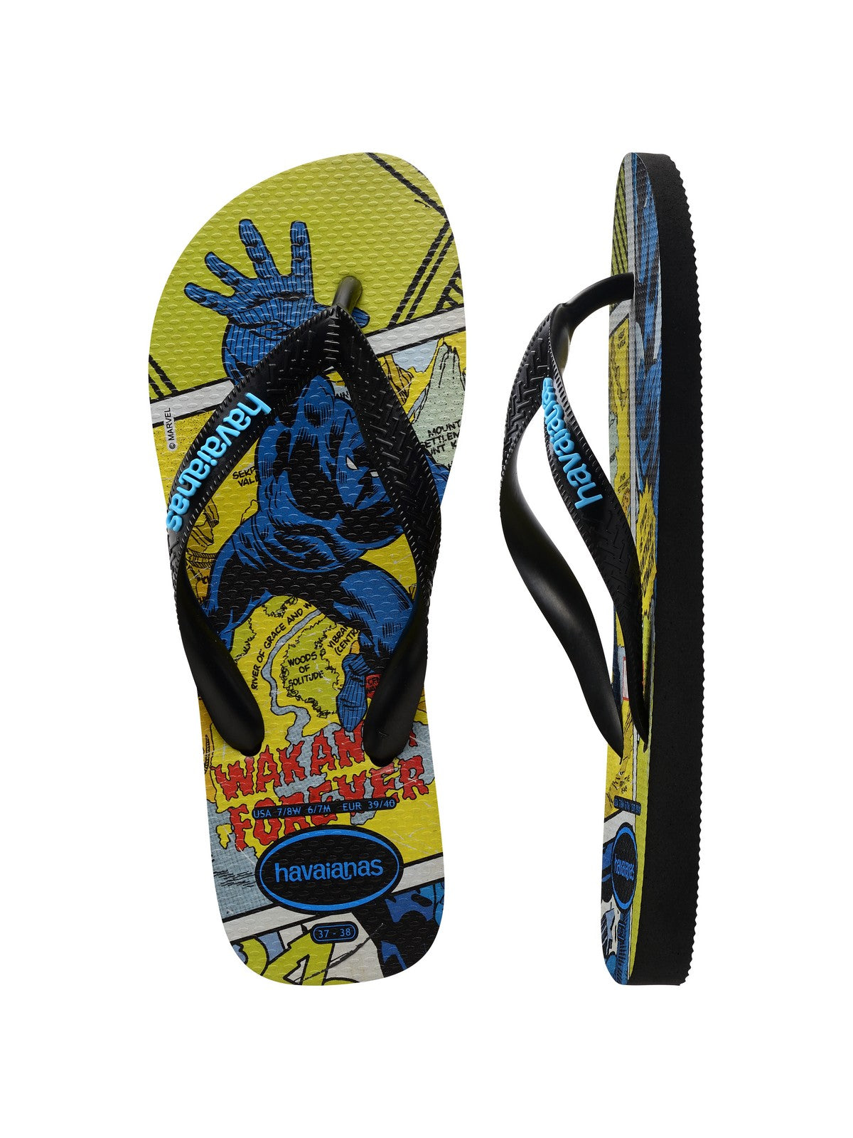 HAVAIANAS Infradito Unisex adulto Hav. Top marvel 4147012.1069 Nero gioboutiqueweb