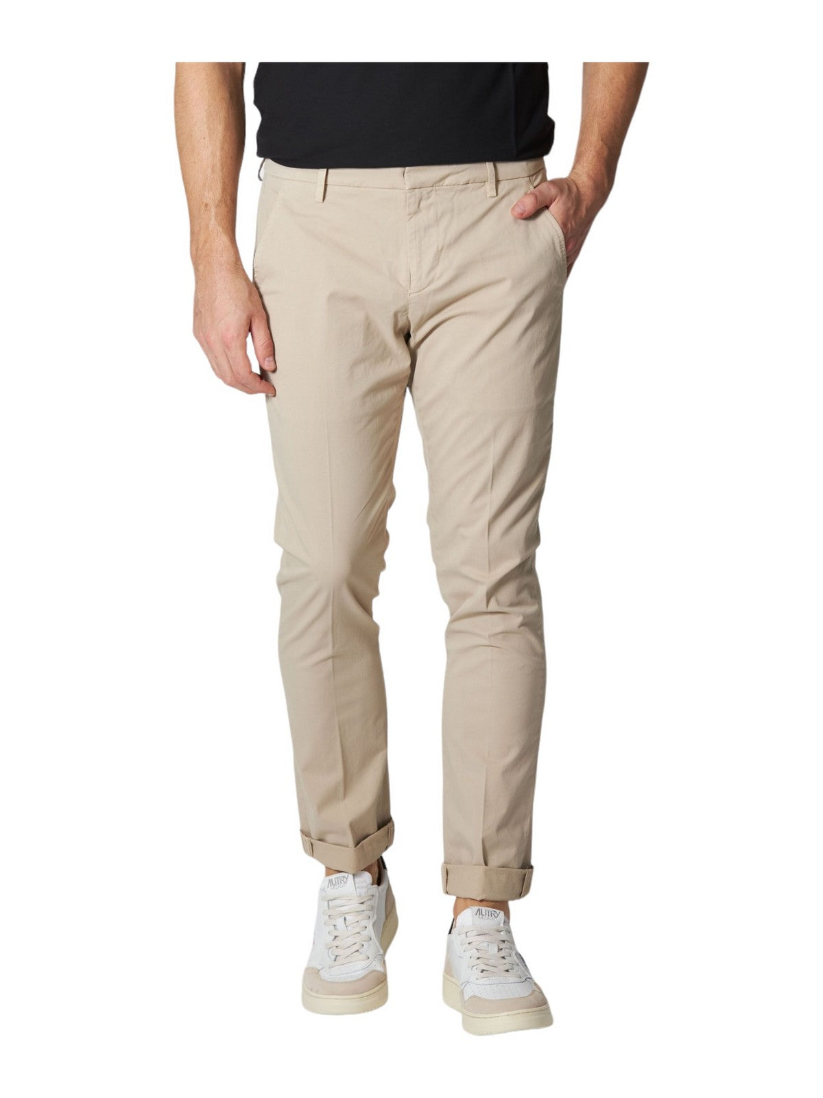 DONDUP Pantalone Uomo Gaubert UP235 GSE046U PTD 018 Beige gioboutiqueweb