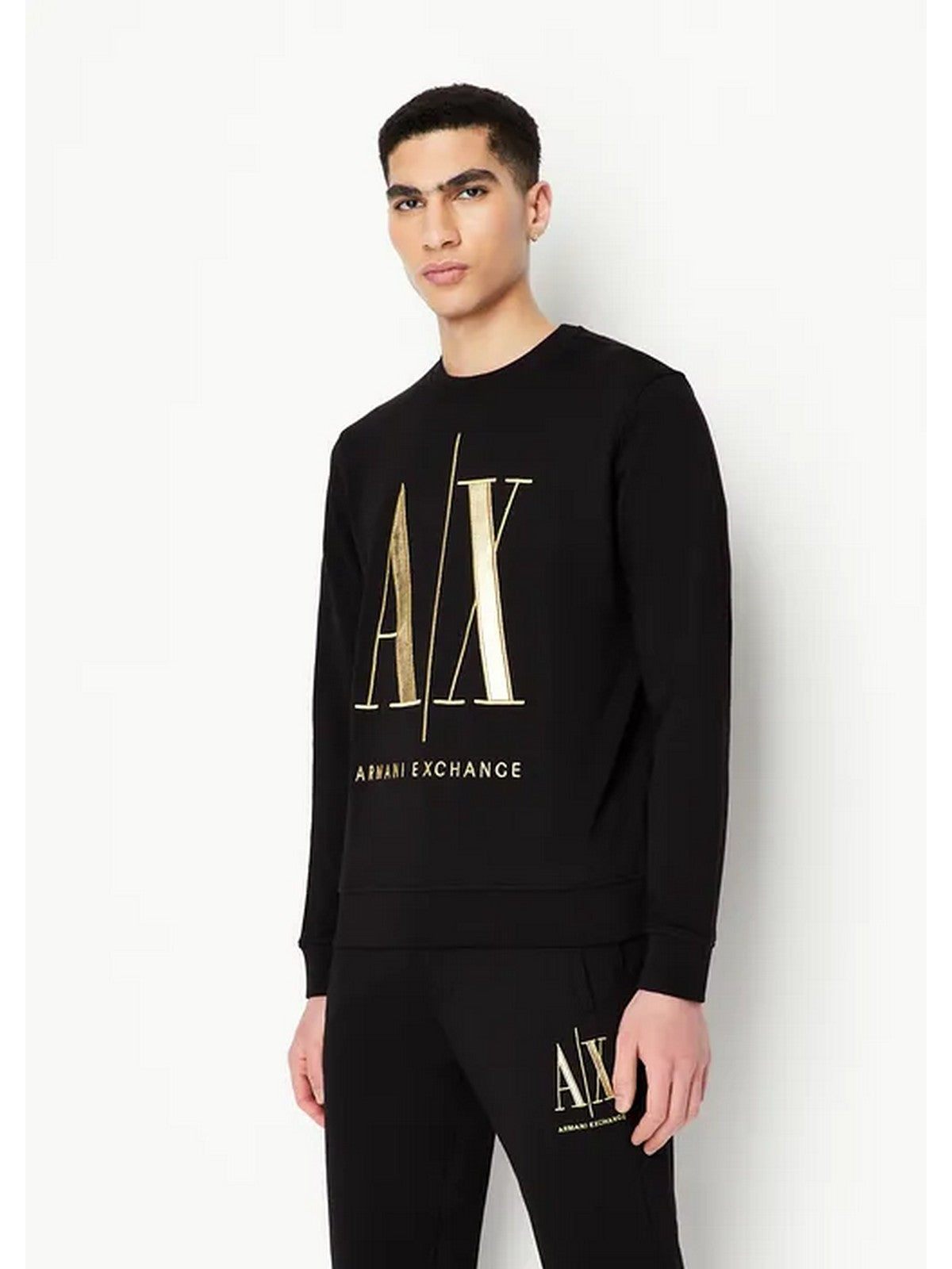 Armani Exchange Men's Sweatshirt 8nzmpq Zj1zz 1200 Black