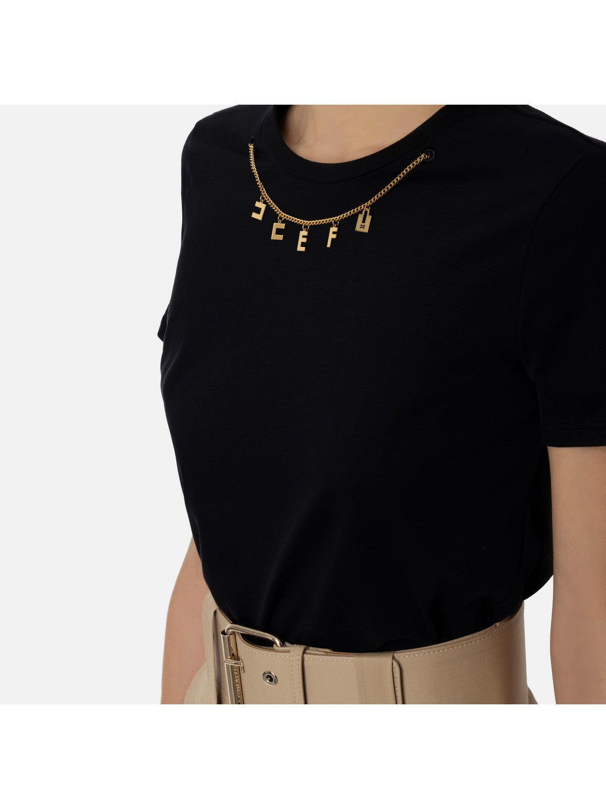 ELISABETTA FRANCHI T-Shirt e Polo Donna MA01141E2 110 Nero