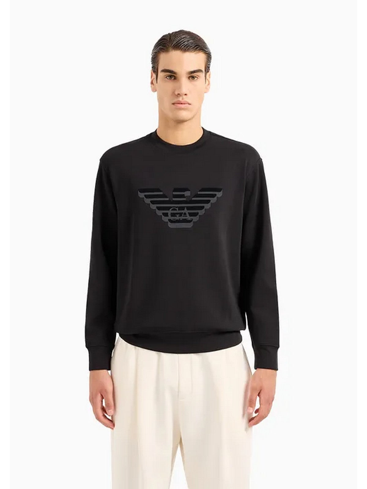 EMPORIO ARMANI Felpa Uomo 6R1MG7 1JHSZ 00A9 Nero gioboutiqueweb