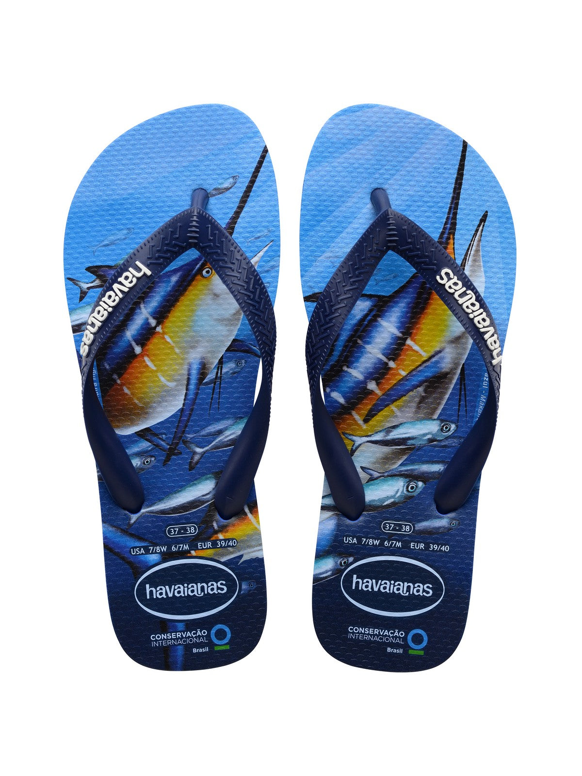 HAVAIANAS Infradito Unisex adulto Hav. conservation international 4119507.3847 Blu gioboutiqueweb