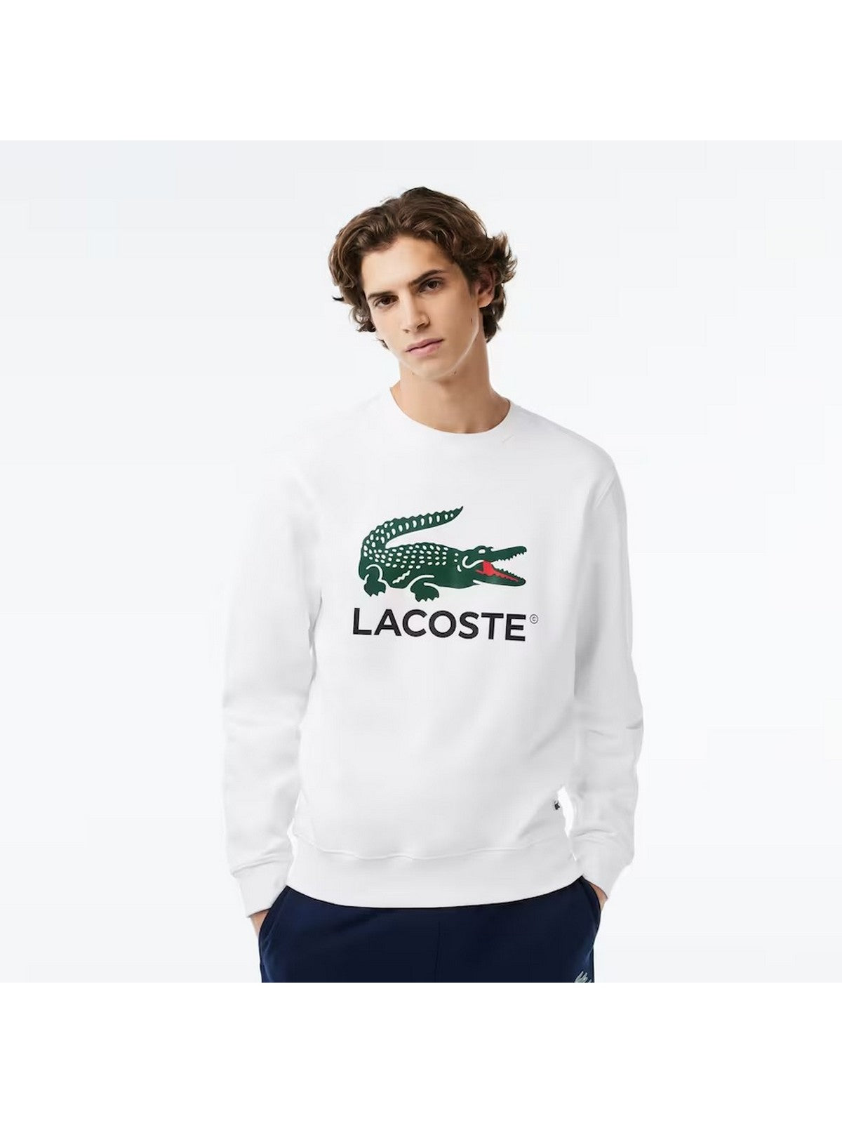 Sweat-shirt masculin de Lacoste Sh1281 001 blanc