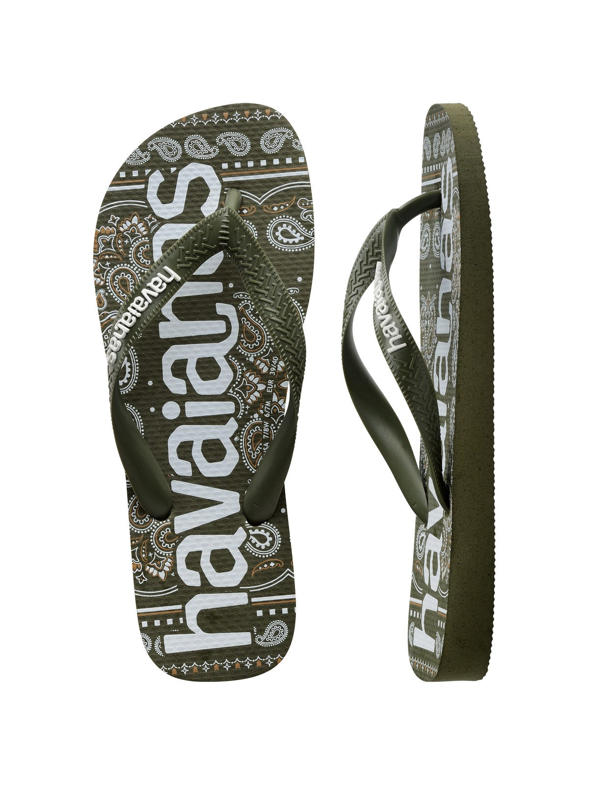 HAVAIANAS Infradito Unisex adulto Hav. Top logomania fashion 4148449.0869 Verde gioboutiqueweb
