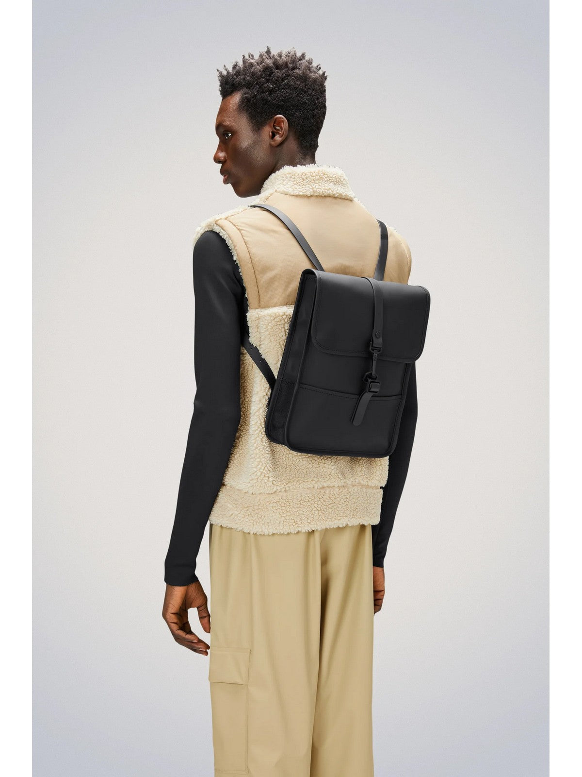 RAINS Zaino Unisex adulto Backpack Micro W3 13010 01 Black Nero gioboutiqueweb