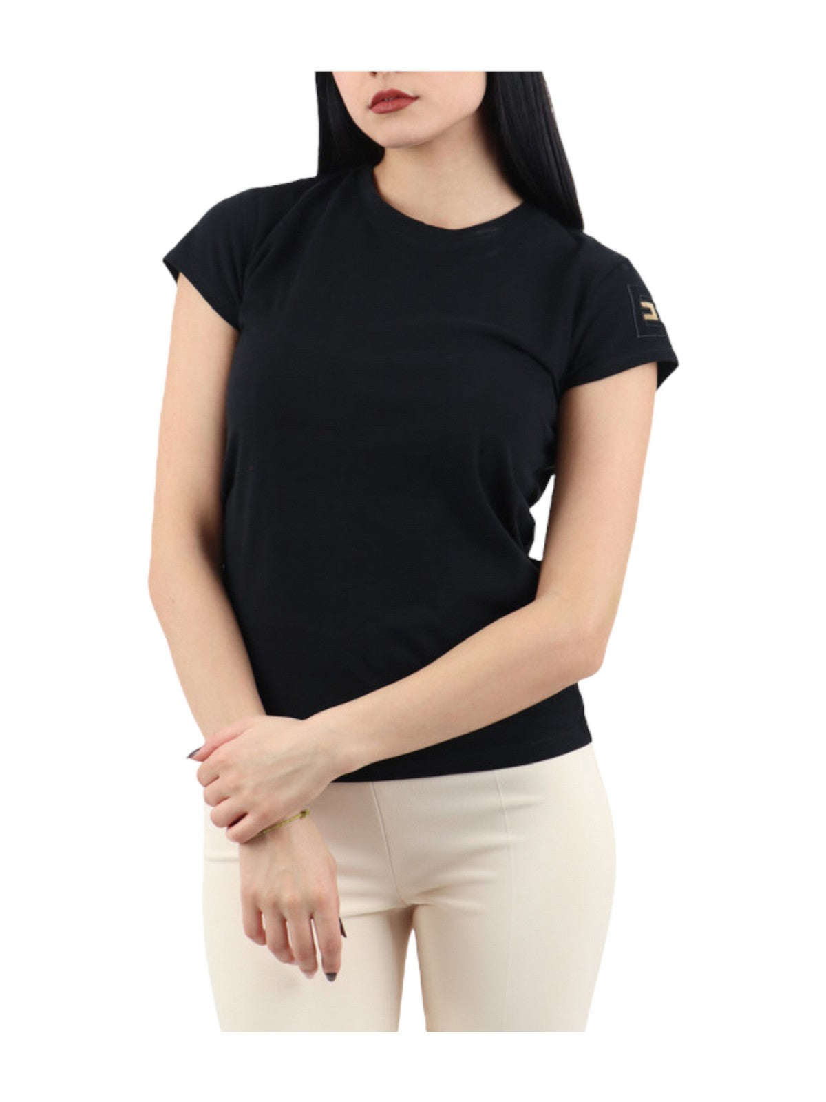 ELISABETTA FRANCHI T-shirt and pole Women's MA00441E2 110 Black