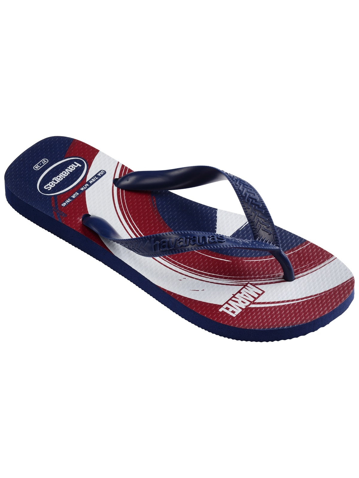 HAVAIANAS Infradito Bambini e ragazzi Hav. Top Marvel Logomania 4146953.4368 Blu gioboutiqueweb