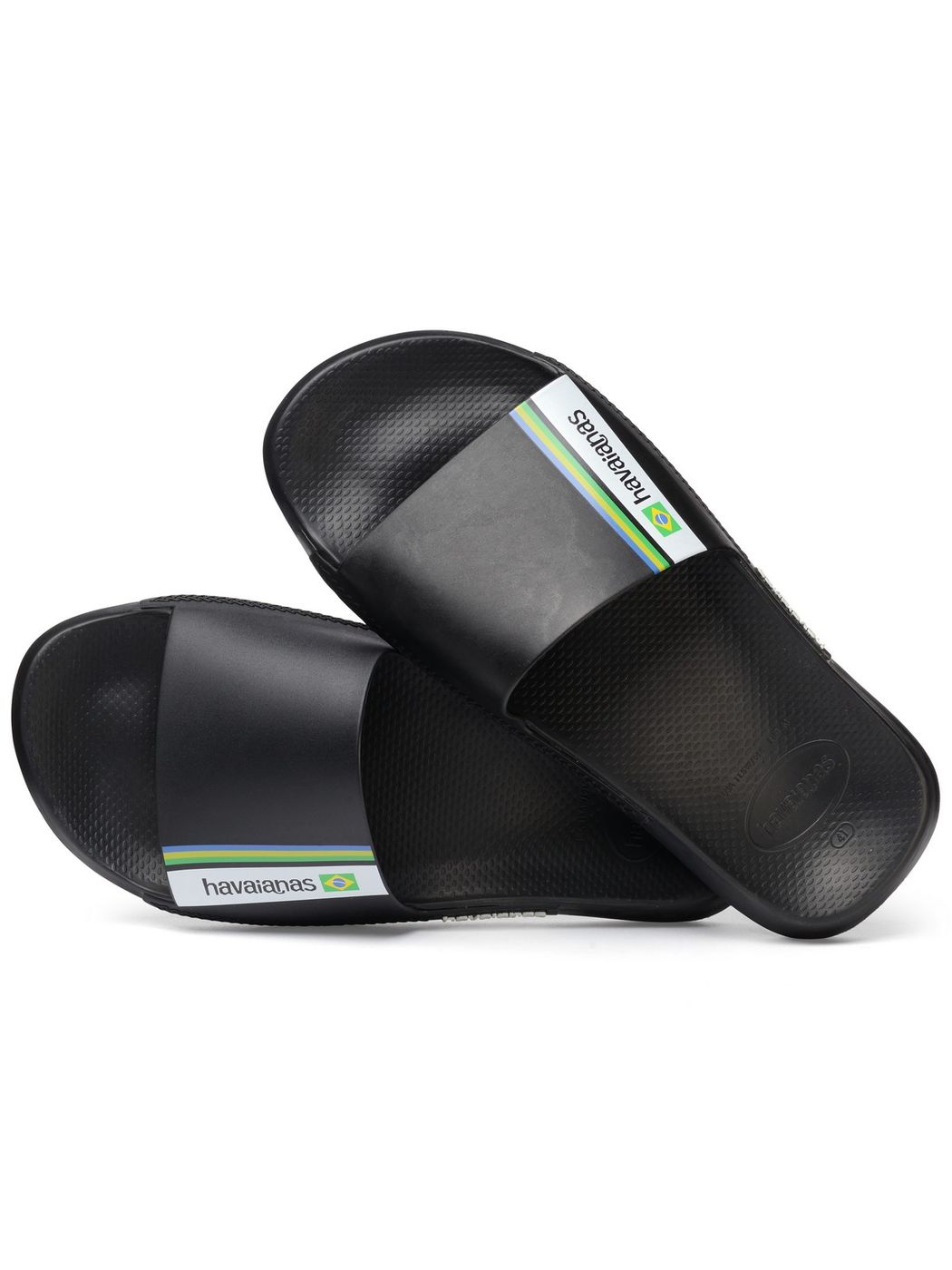 HAVAIANAS Ciabatta Unisex adulto Hav. Slide Brasil 4147319.0090 Nero gioboutiqueweb