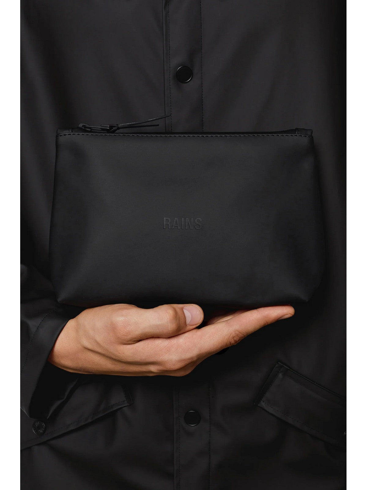 RAINS Pochette Unisex adulto Cosmetic Bag W3 15600 01 Black Nero