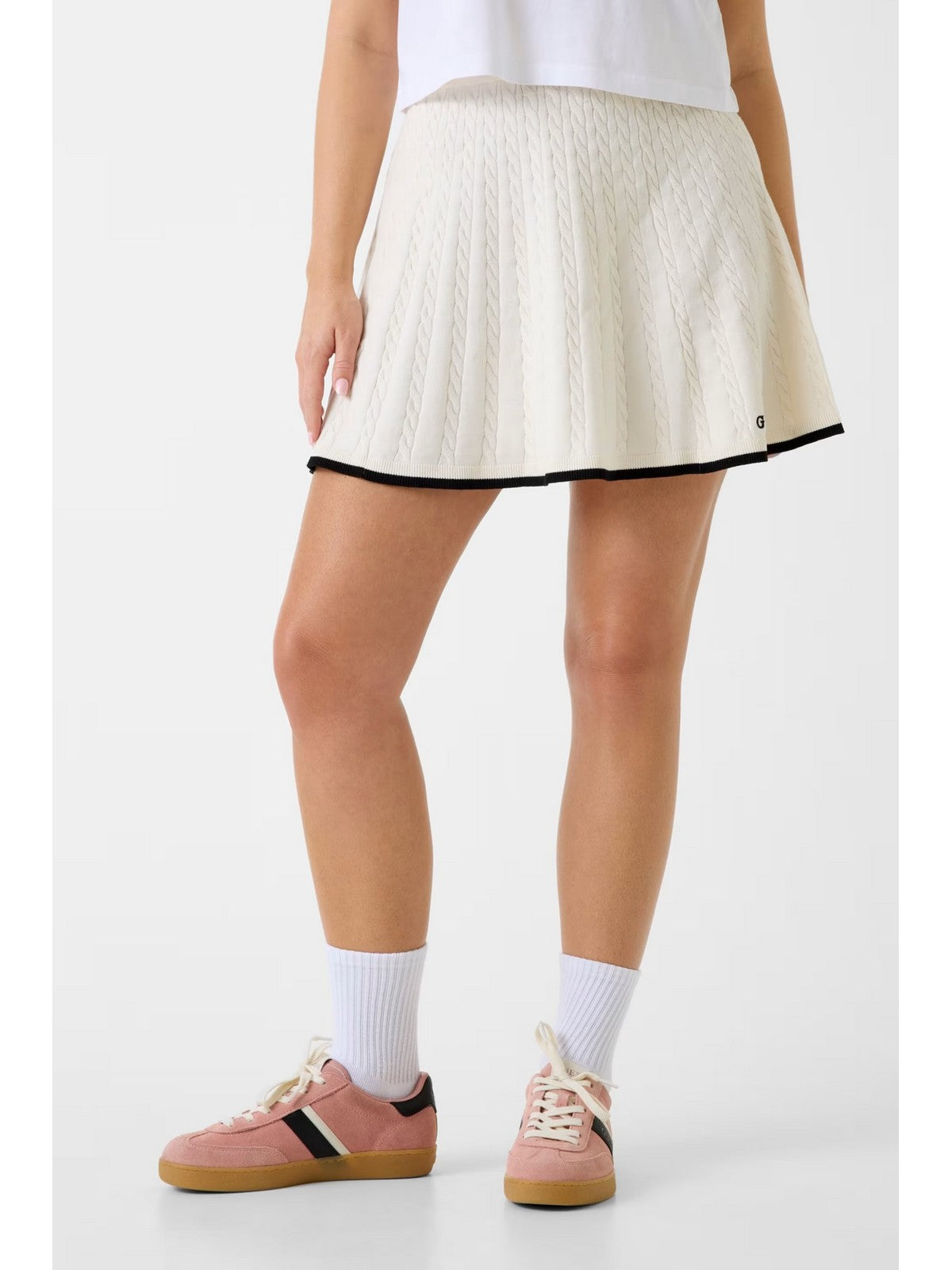 GUESS SPORT Gonna Donna SHARI SKIRT SWTR V6RD07 Z4652 G1O6 DOVE WHITE