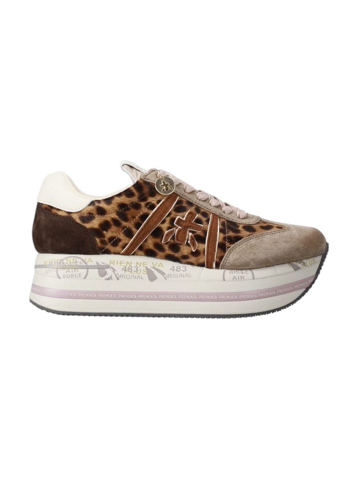 PREMIATA Sneaker Donna  BETH VAR 7741 ANIMALIER LEO