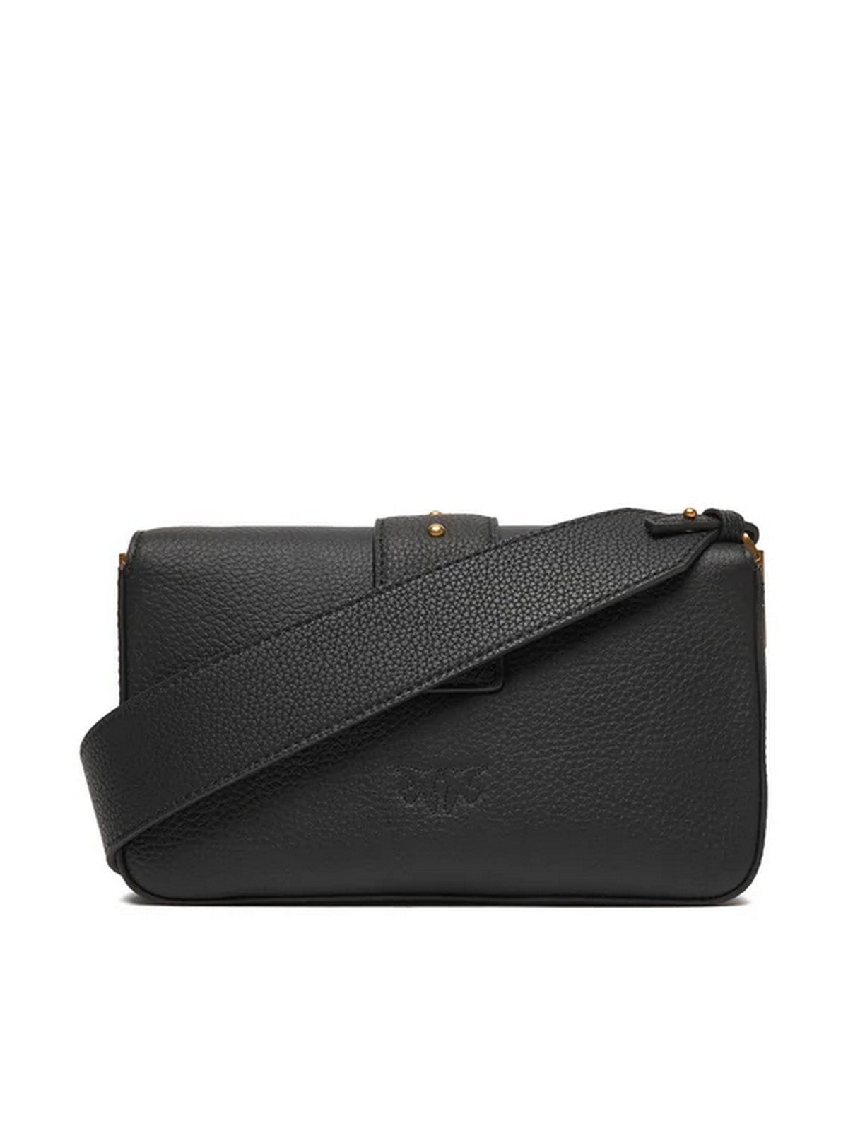 PINKO Borsa Donna LOVE ONE MINI SLOUCHY FL 104340-A2OX Z99Q NERO-ANTIQUE GOLD gioboutiqueweb