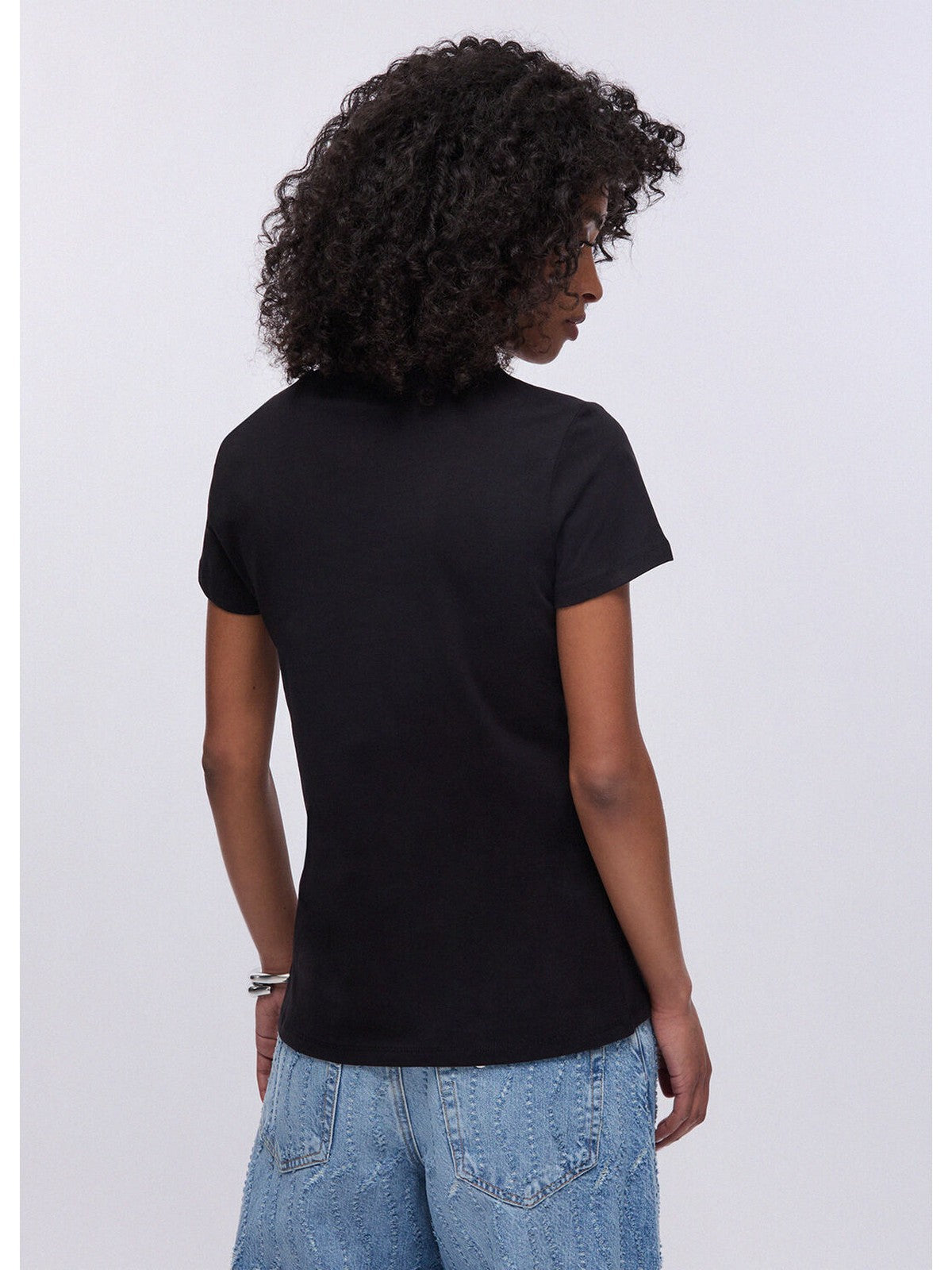 LIU JO WHITE T-shirt Donna  WA6493JS923 T9354 Nero LiuJo arab