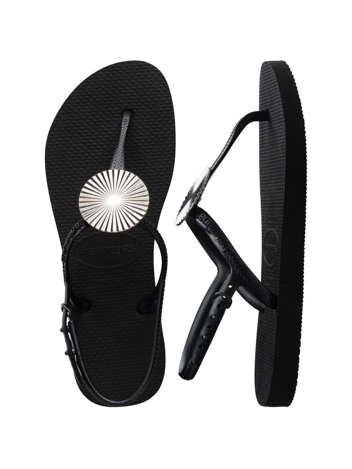 Havaianas Flip Fleps Woman Hav. Twist Metal 4148924,0090 Negro