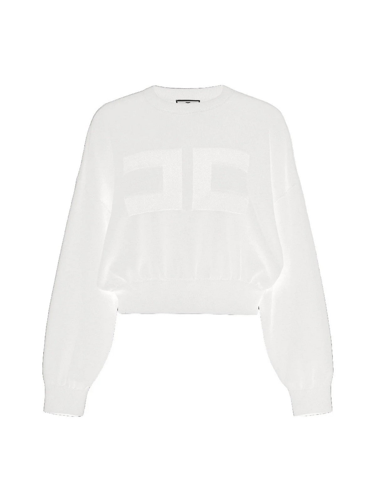 Elisabetta Franchi Women's Sweatshirt Mk76Q46E2 360 Ivory