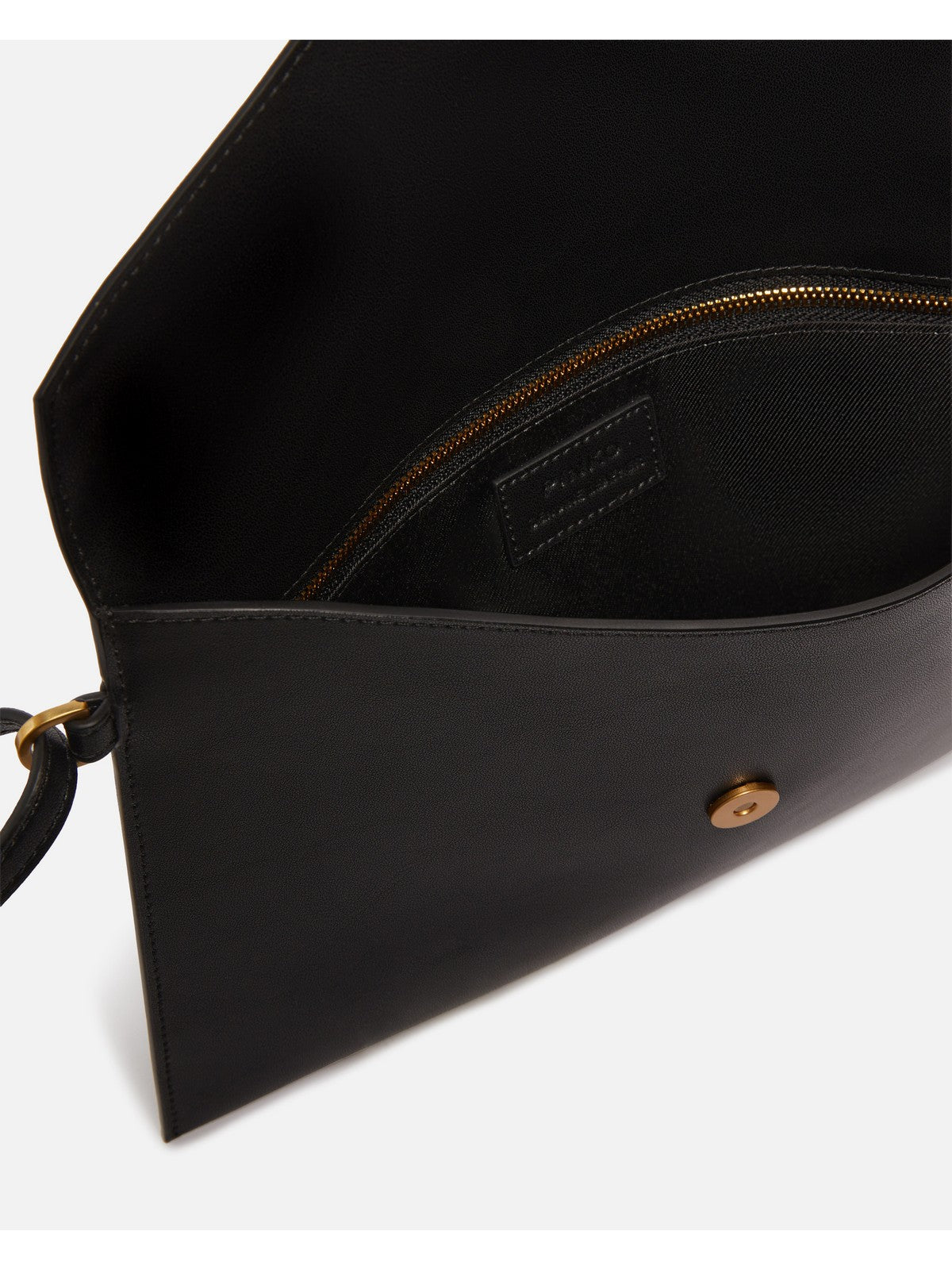 PINKO Pochette Donna FLAT PURSE HANDLE 104820-A0F1 Z99Q NERO-ANTIQUE GOLD