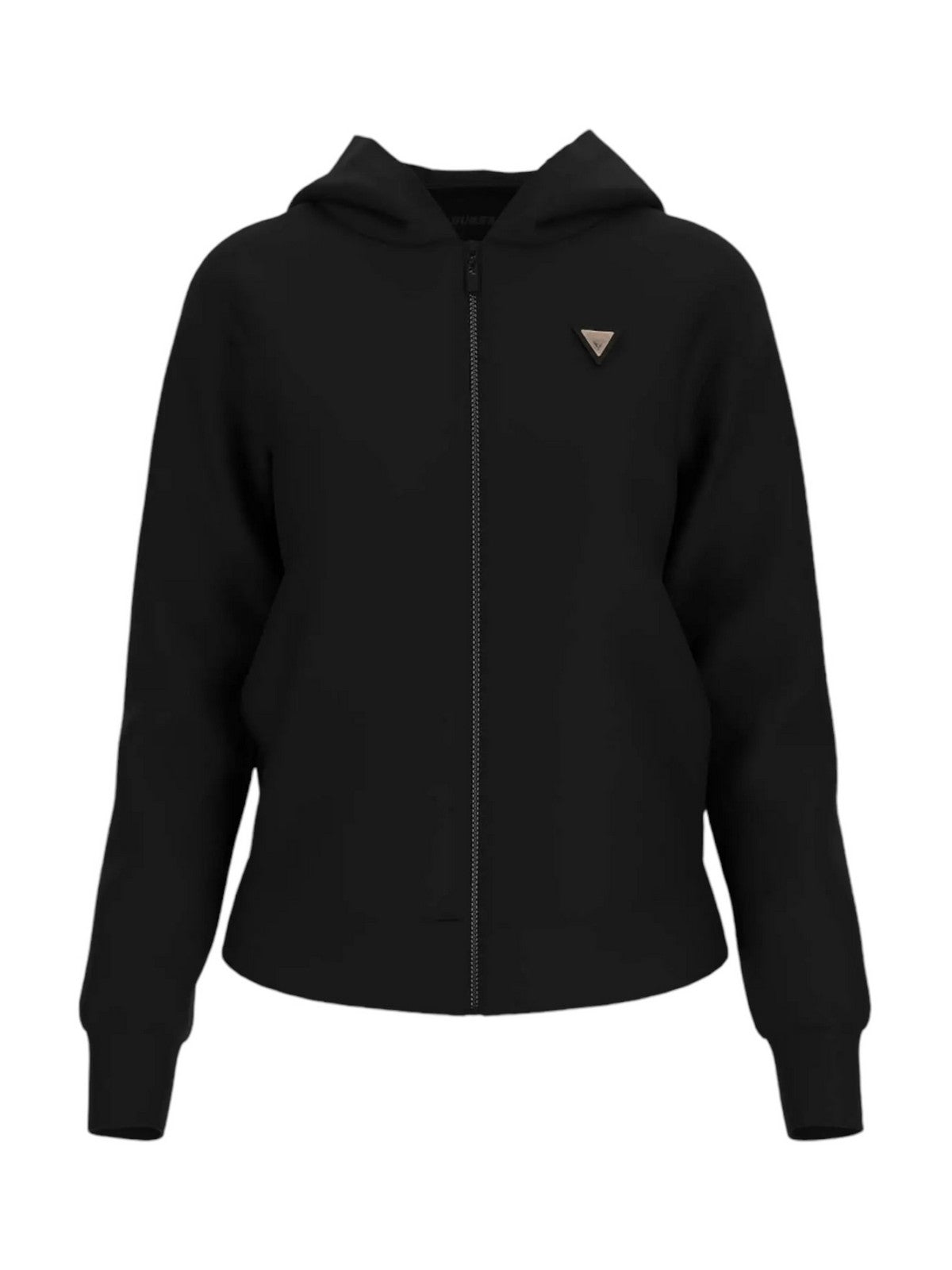 GUESS SPORT Felpa Donna OLYMPE FULL ZIP HOODIE SWEATSH V4YQ06 KCAY2 JBLK Nero gioboutiqueweb