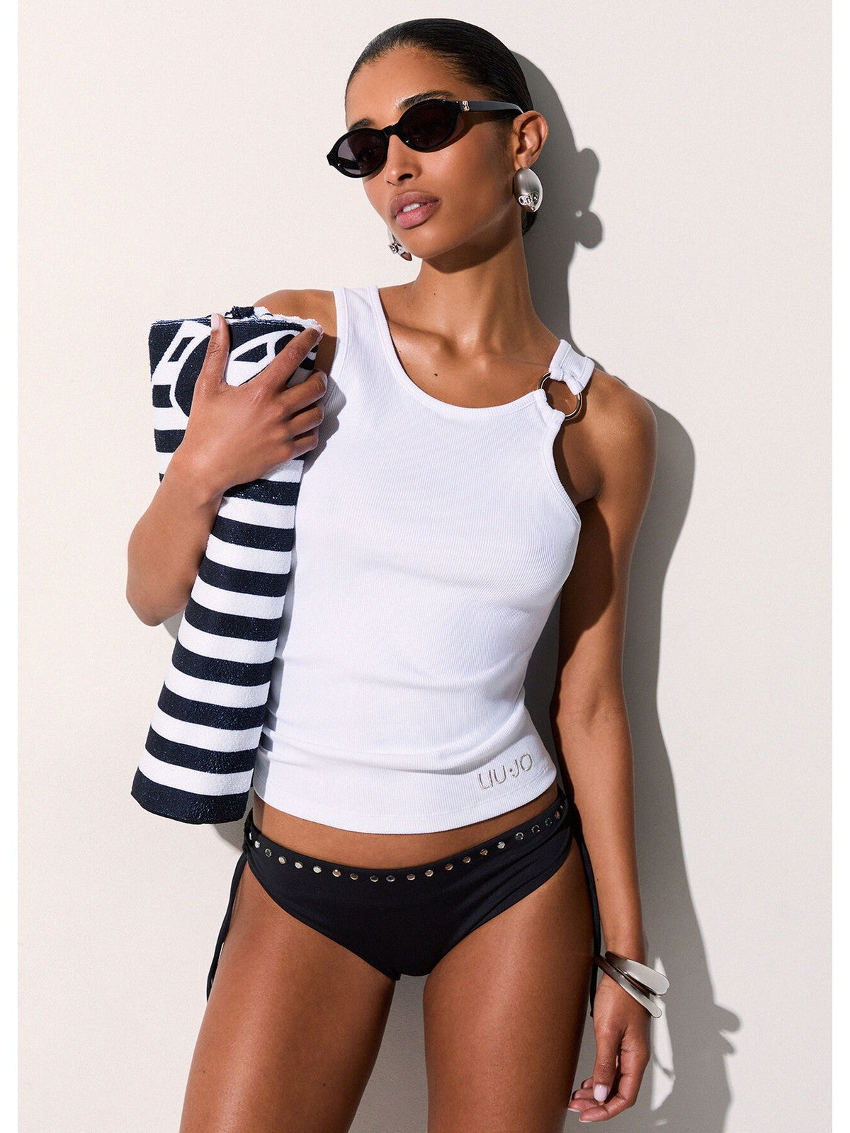 LIU JO BEACHWEAR Top Donna  VA6122J4822 11110 Bianco
