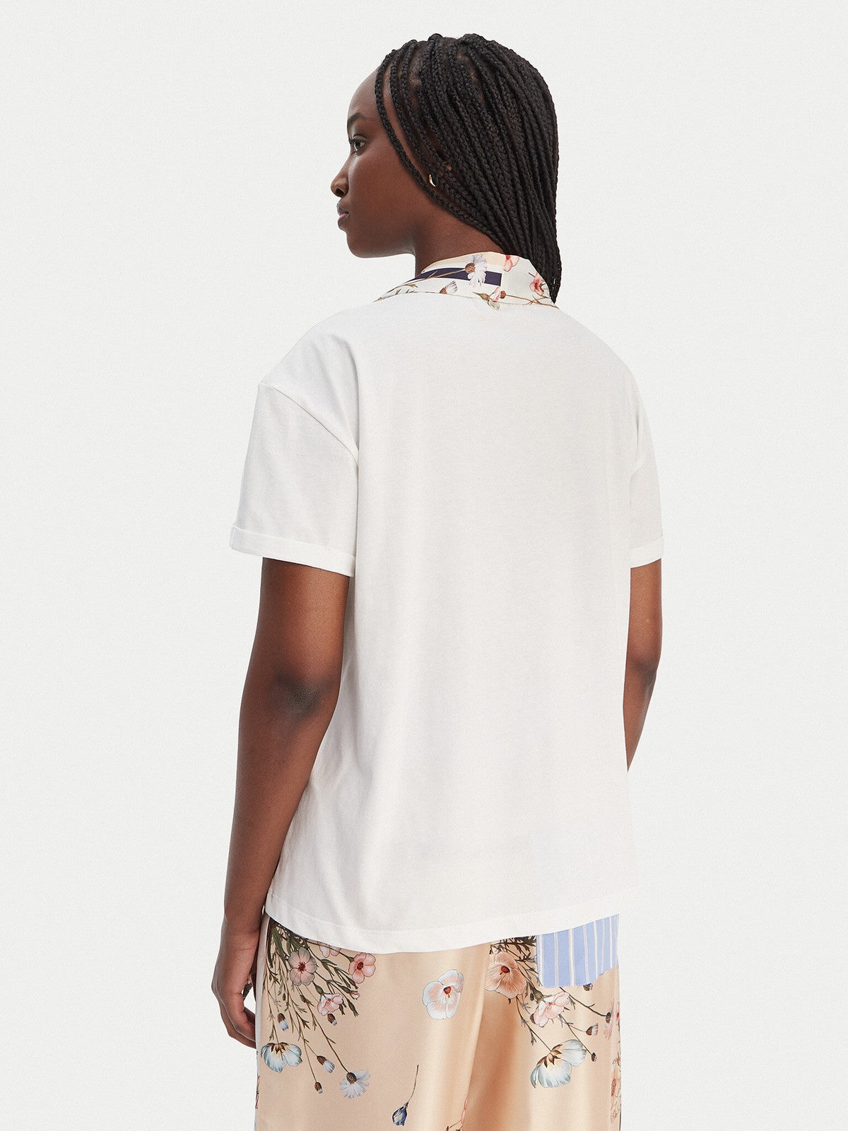 LIU JO WHITE T-shirt Donna  WA6189J6308 P9373 Bco/blooming foul