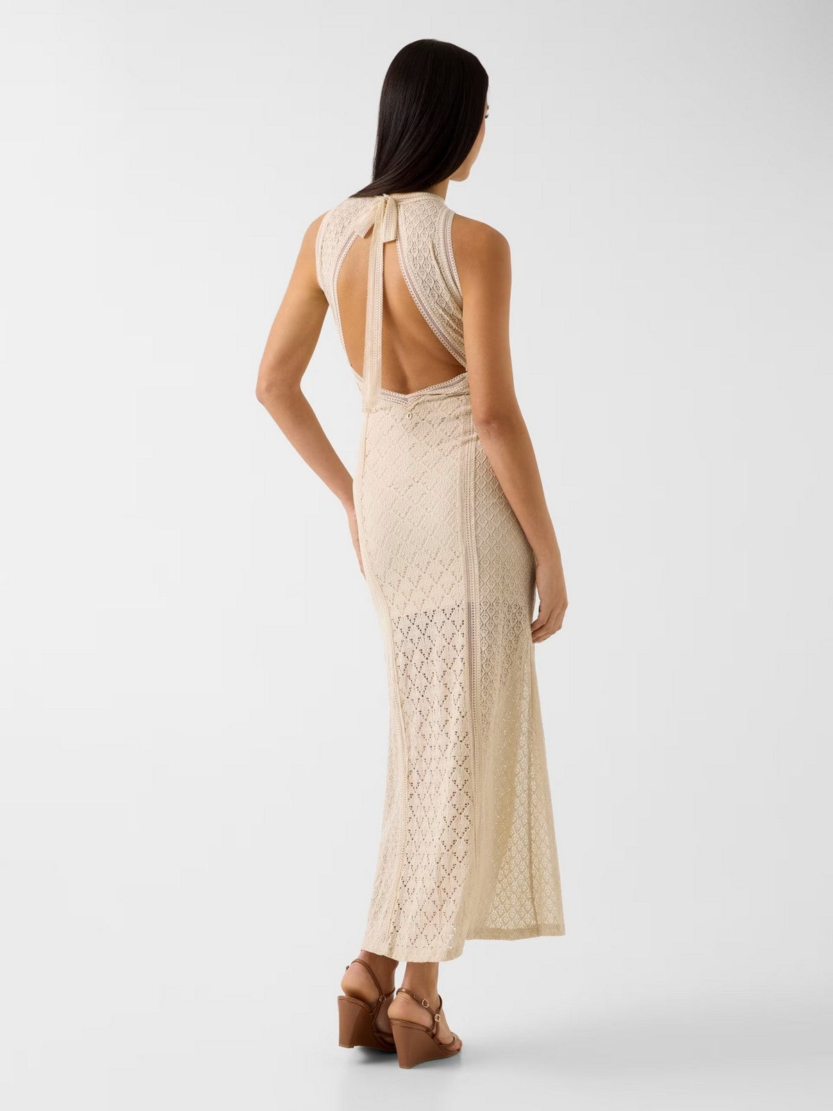 GUESS Abito Donna New Liza Dress W6GK16 K2953 A11C WARM SLATE