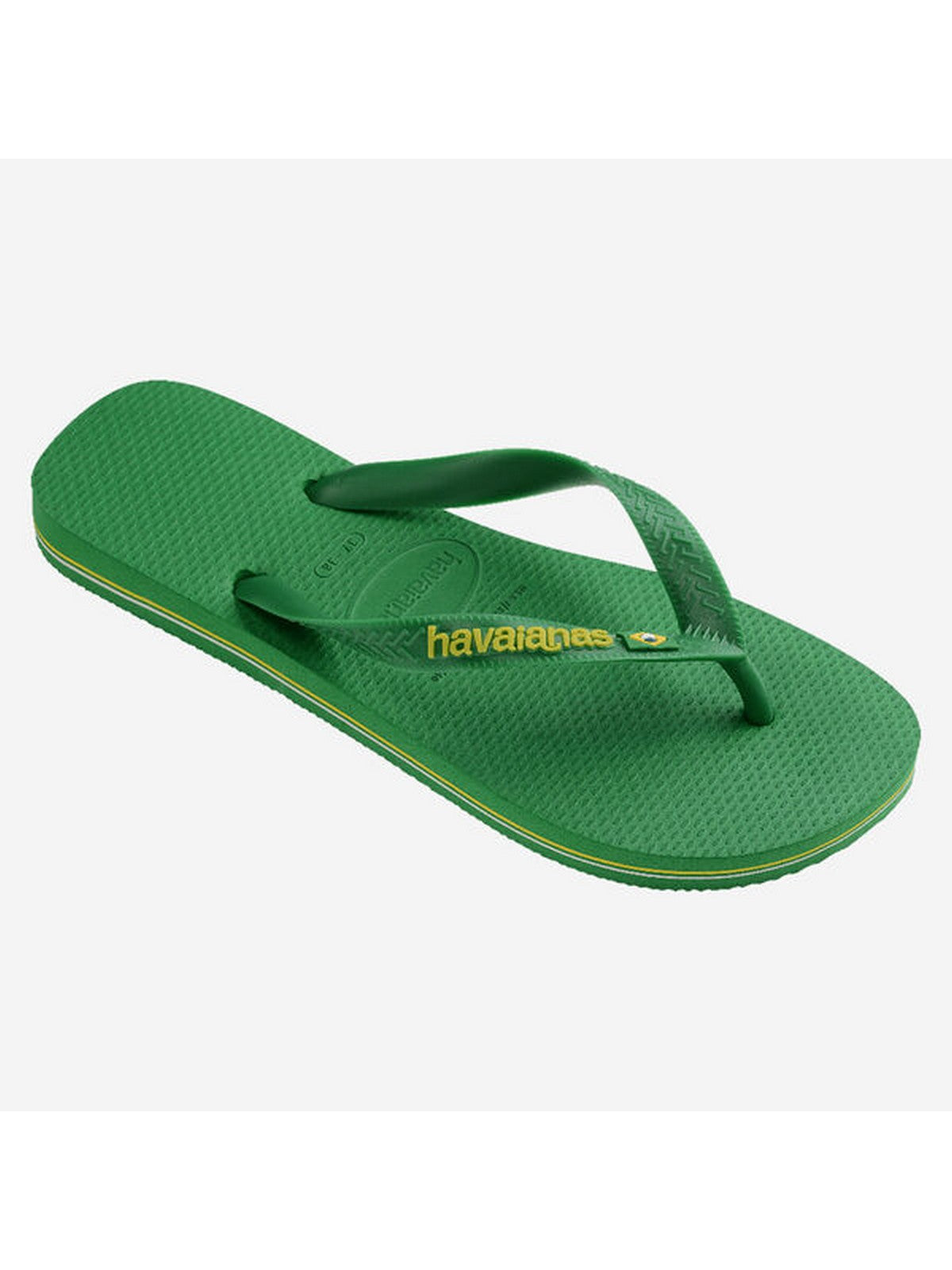 HAVAIANAS Tongs adultes unisexes Hav. Brasil Logo Néon 4149370.6758 Vert