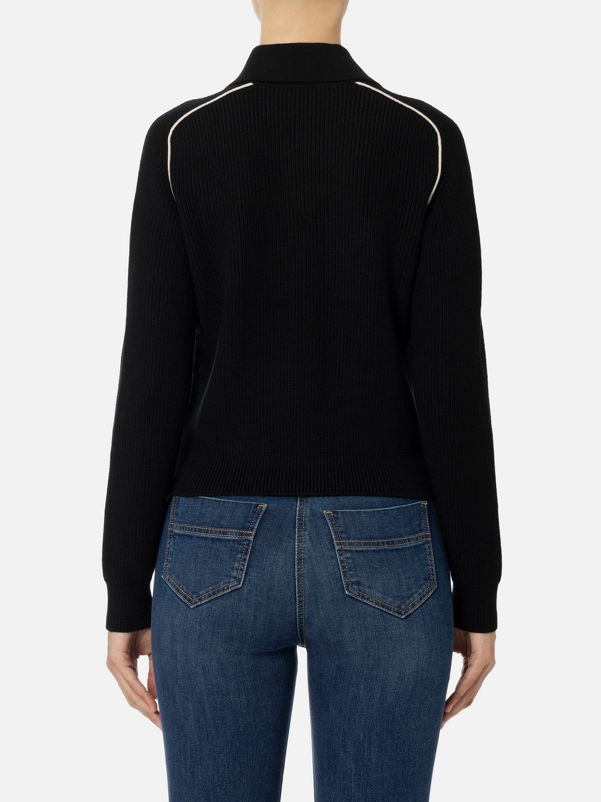 ELISABETTA FRANCHI Frauenpullover MK71S46E2 685 Schwarz