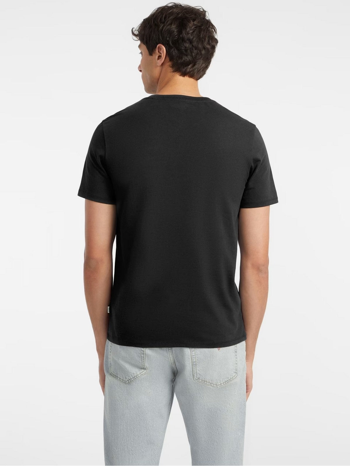 GUESS T-shirt Uomo GJ SS CN SLIM AMERICAN TR TEE M4YI55 K8HM0 JBLK Jet Black A996