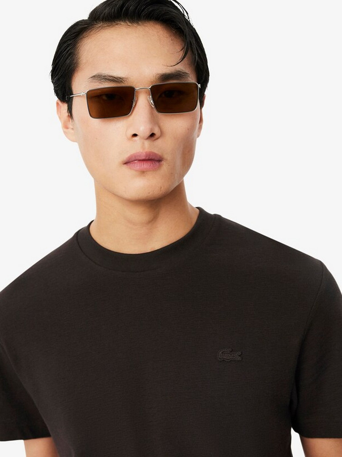 LACOSTE T-shirt Uomo  TH1979 3LA Marrone