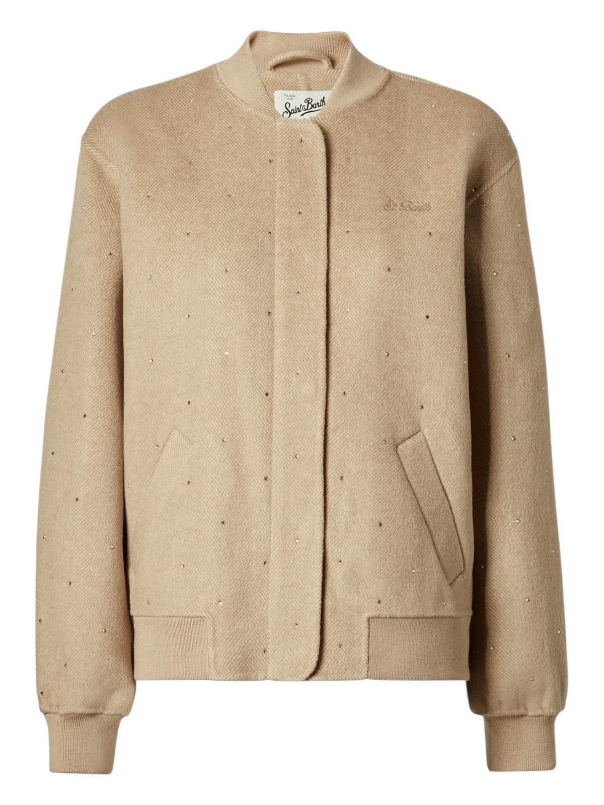 MC2 SAINT BARTH Giubbino Donna  ADRIEN DOUBLE 00005I HERRINGBONE 11 STRASS