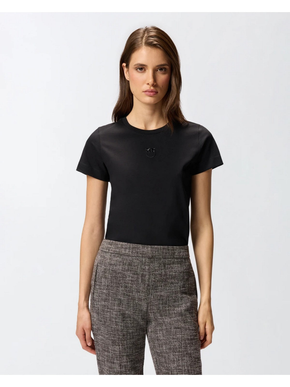 PINKO T-shirt Donna BUSSOLOTTO T-SHIRT 100355-A2RD Z99 NERO LIMOUSINE