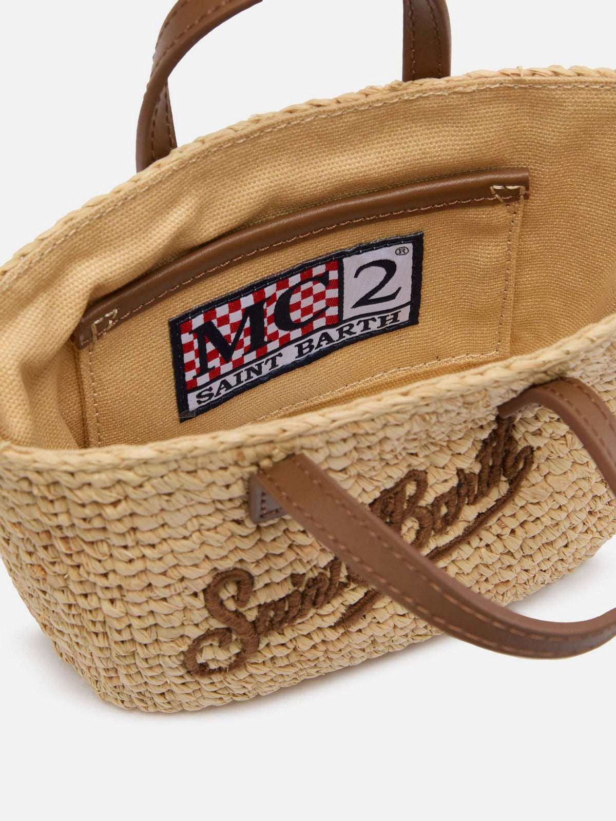 MC2 SAINT BARTH Borsa Donna  RAFFIA CITY MINI 00358L 1118 LEATHER EMB