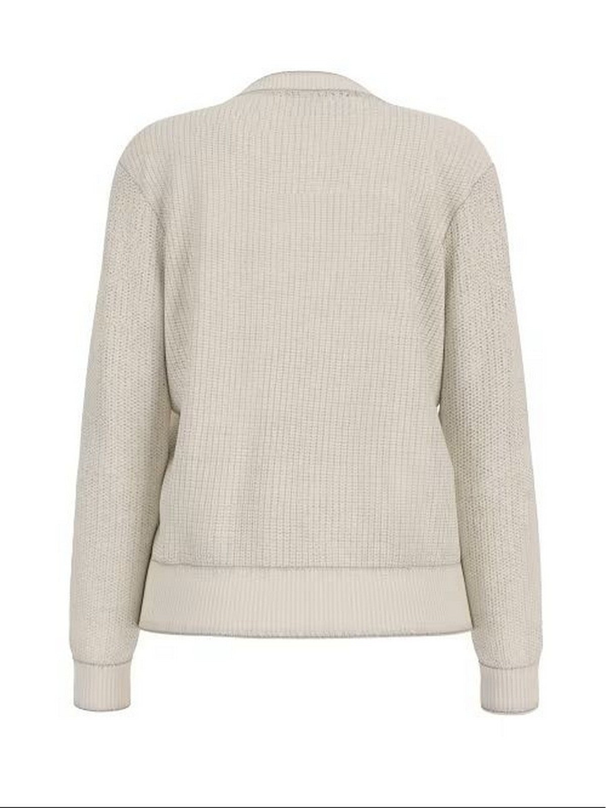 GUESS Maglione Donna GJ LS CN MINI TRIANGLE SWTR W4BR08 Z3HM1 G293 WARM WHITE