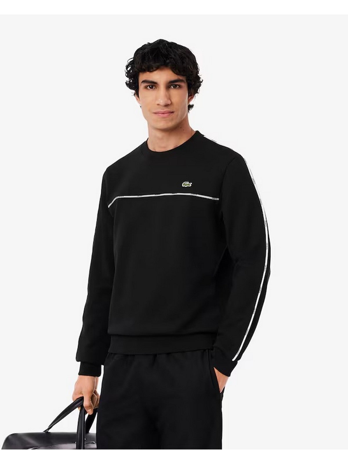 LACOSTE Felpa Uomo  SH9818 031 Nero gioboutiqueweb