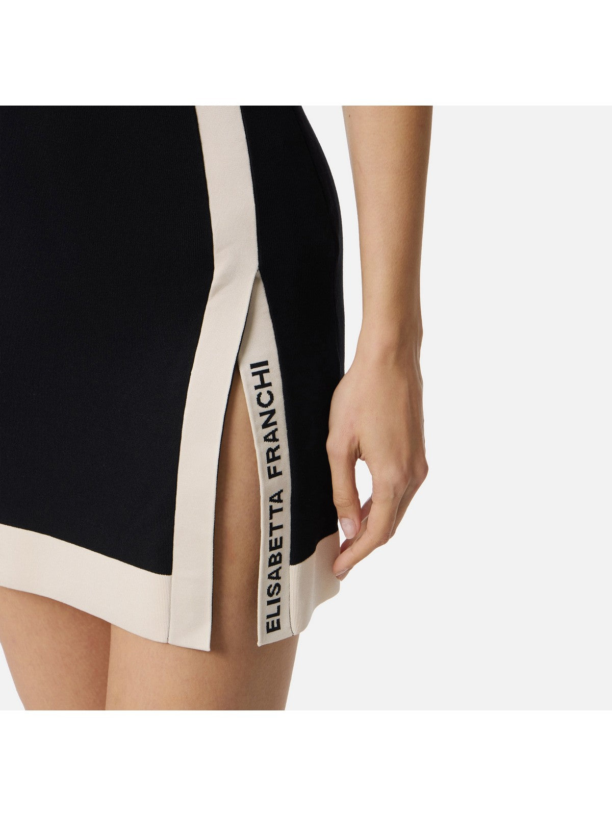 ELISABETTA FRANCHI Abito Donna  AM02S61E2 685 NERO/BURRO