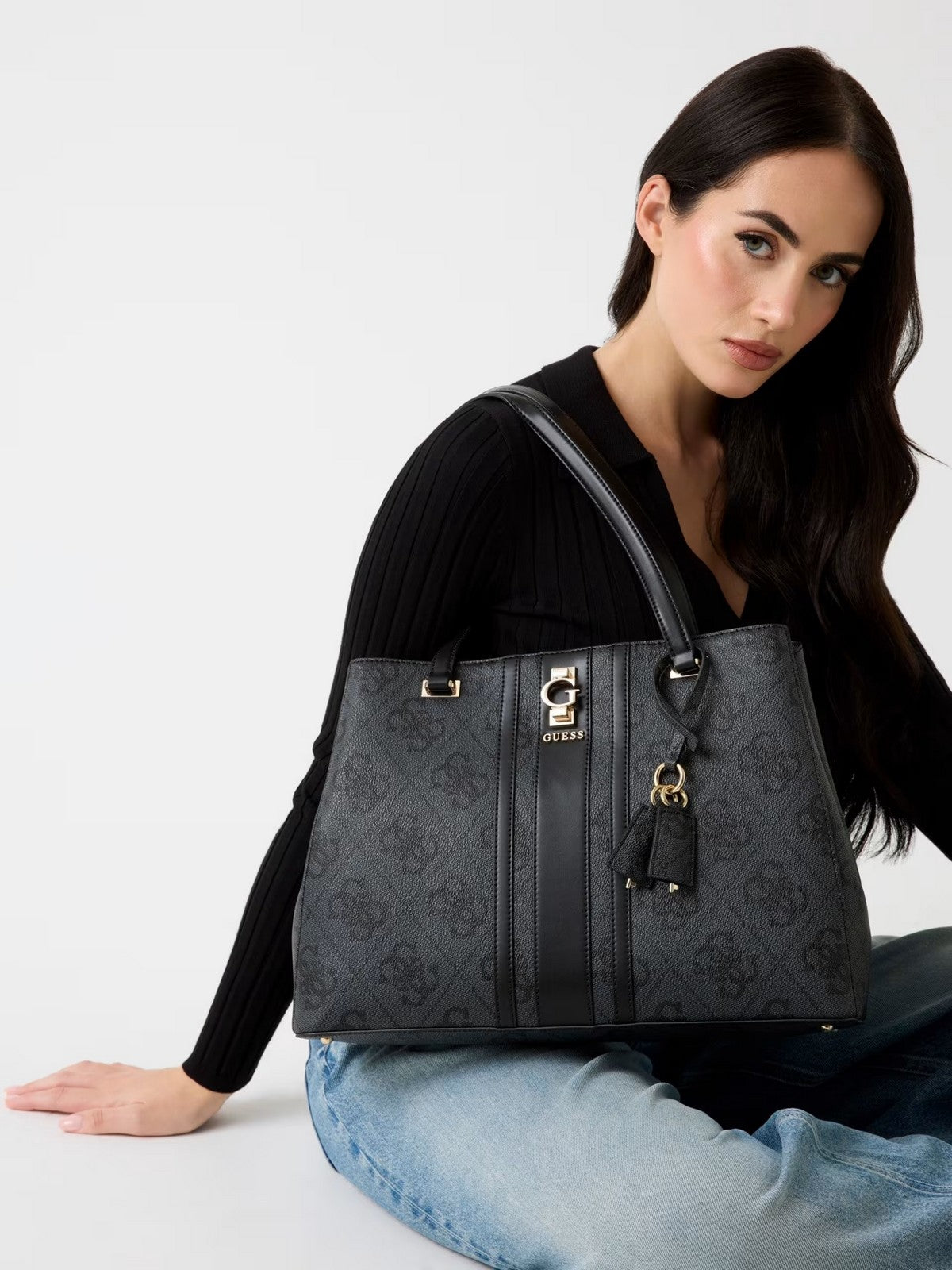 GUESS Borsa Donna ERENIA TOTE HWSO78 38230 CLO COAL LOGO