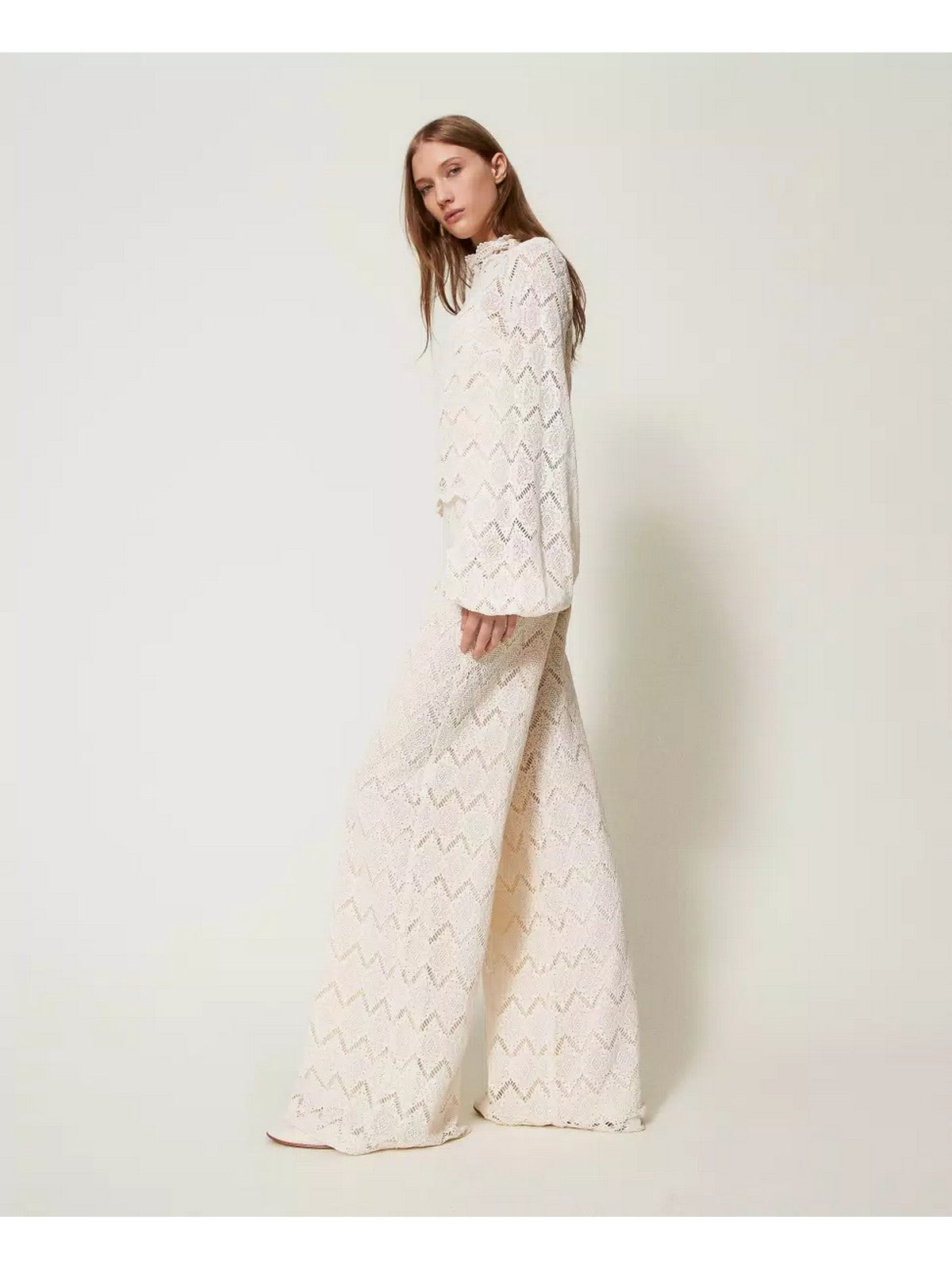 TWINSET Pantalone Donna  251TP2409 12140 Beige gioboutiqueweb