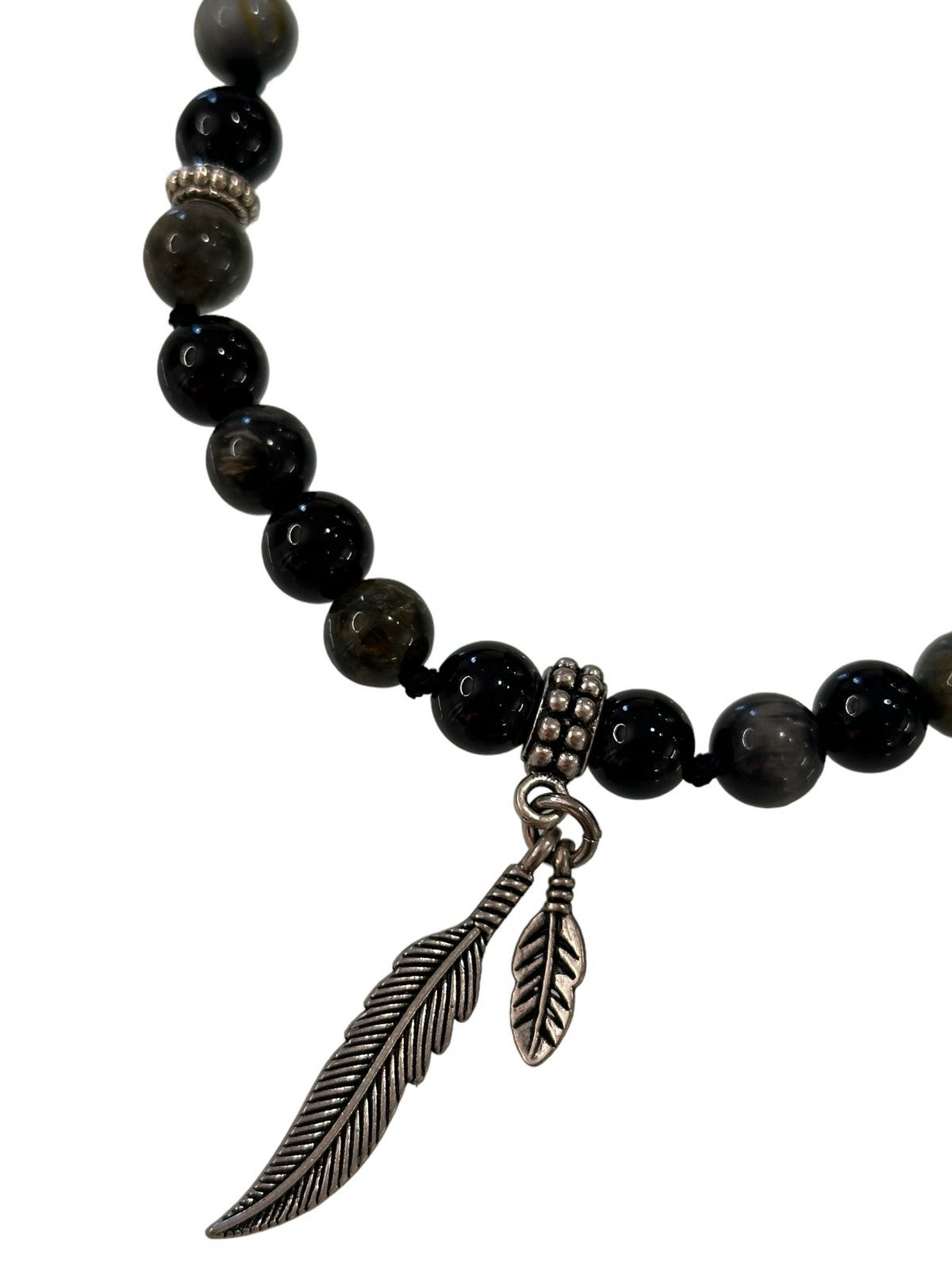 Mancino Men's Maco 3 black necklace