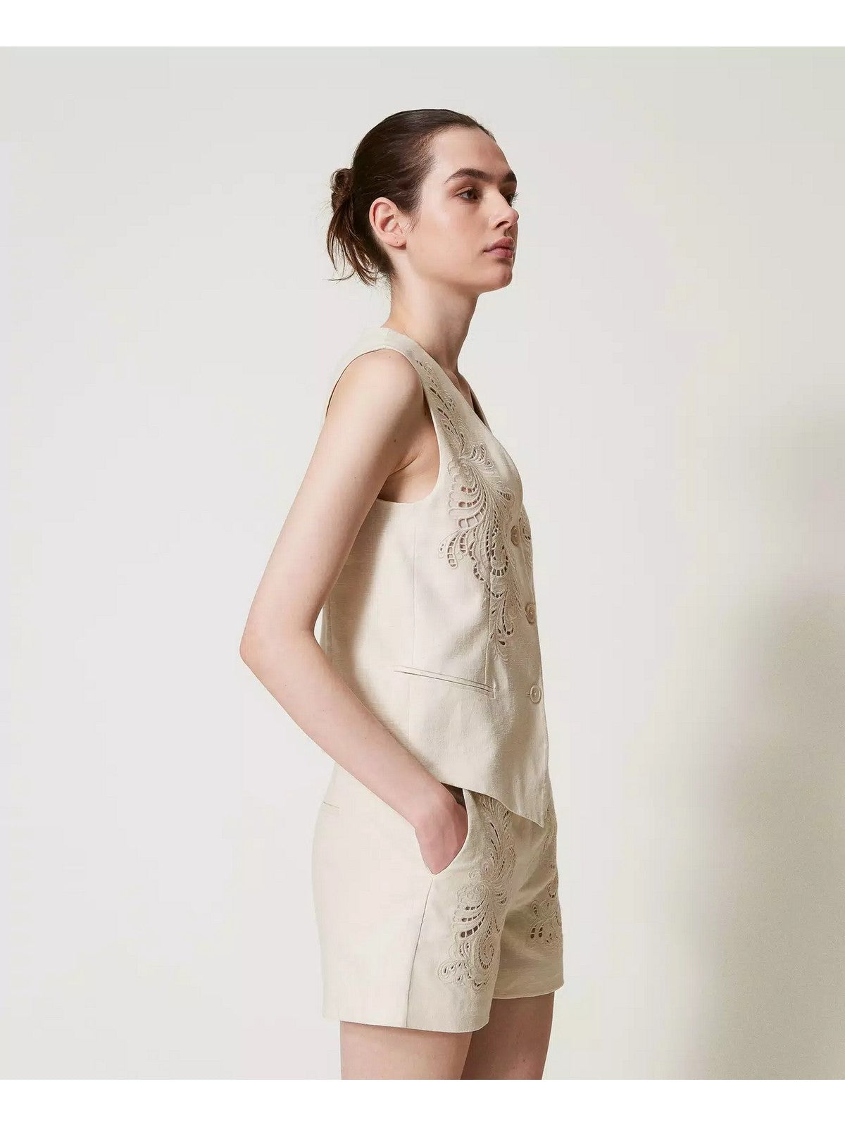 TWINSET Gilet Donna  251TP2161 00059 Beige