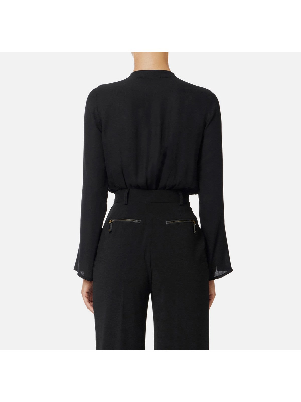 ELISABETTA FRANCHI Camicia Donna  CB00557E2 110 Nero gioboutiqueweb