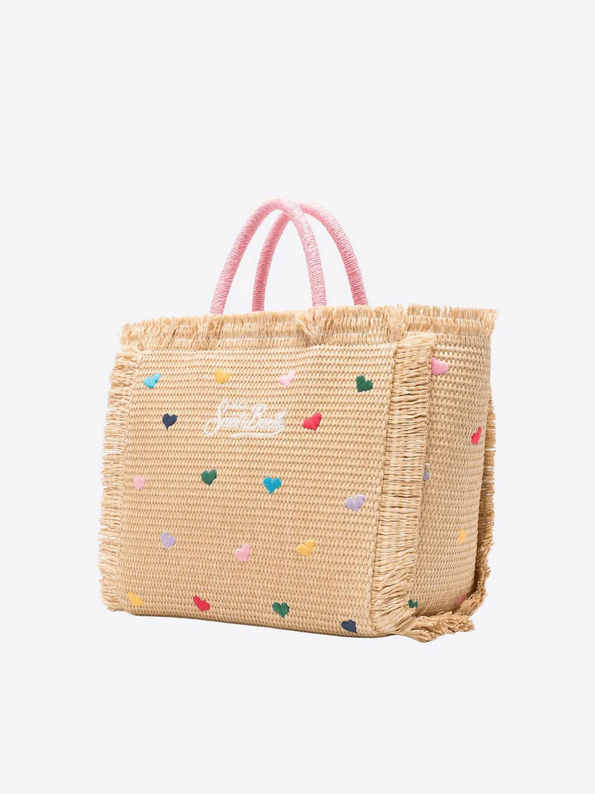 MC2 SAINT BARTH Borsa Donna  COLETTE STRAW N 00344L MINI HEARTS COL EMB gioboutiqueweb