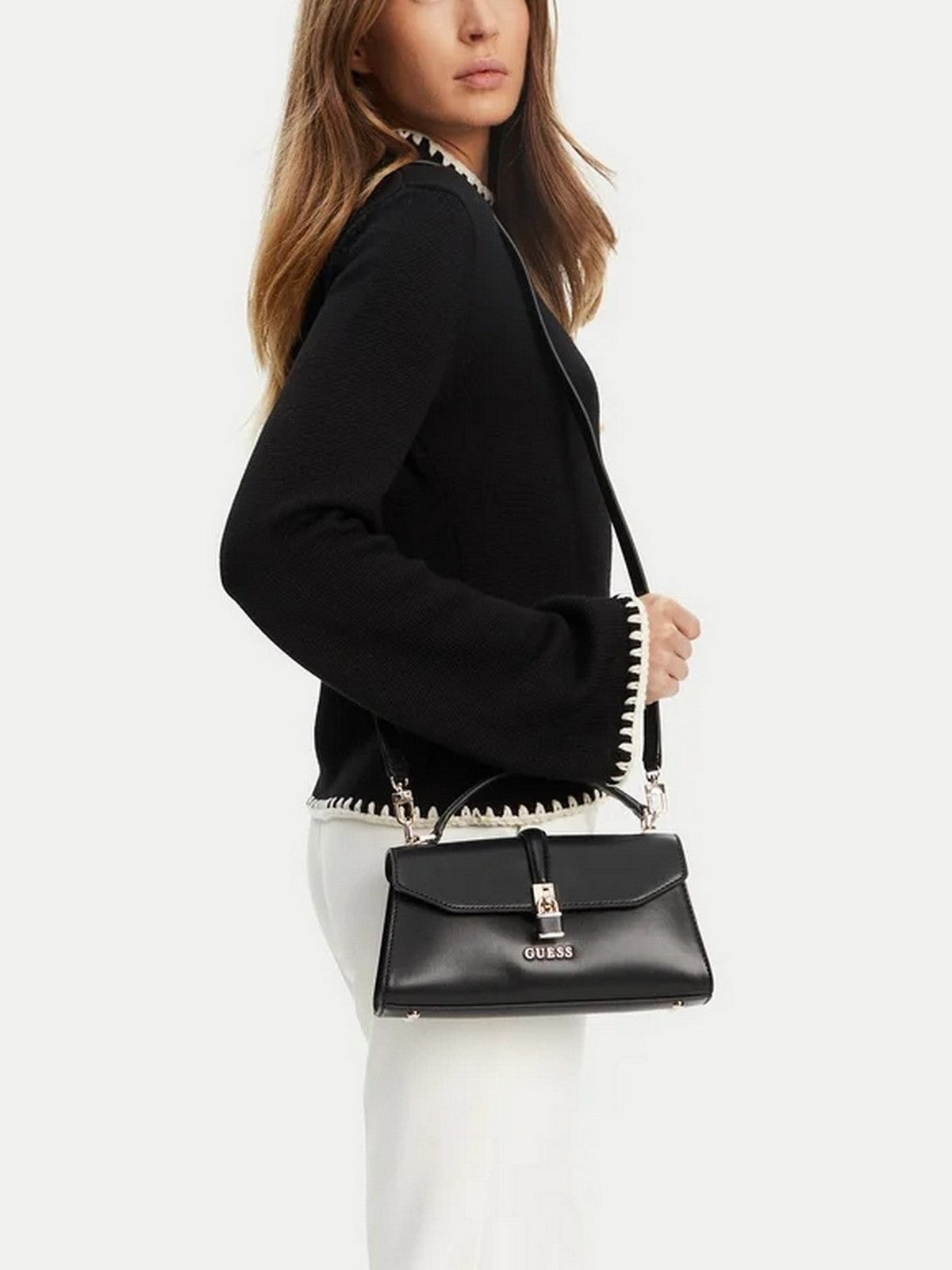 GUESS Borsa Donna QUEENSLAND TOP HANDLE FLAP HWVG96 55200 BLA BLACK