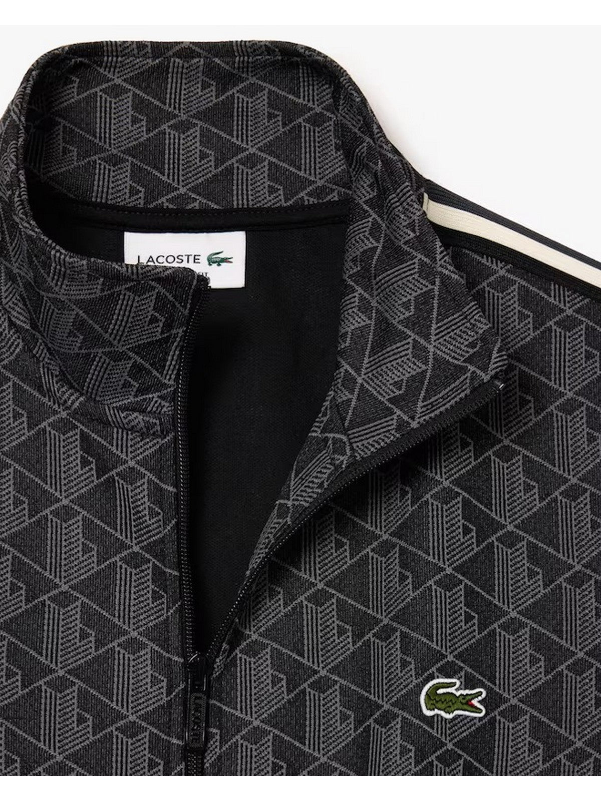 LACOSTE Felpa Uomo  SH1368 4PC NERO/GRIGIO SCURO gioboutiqueweb