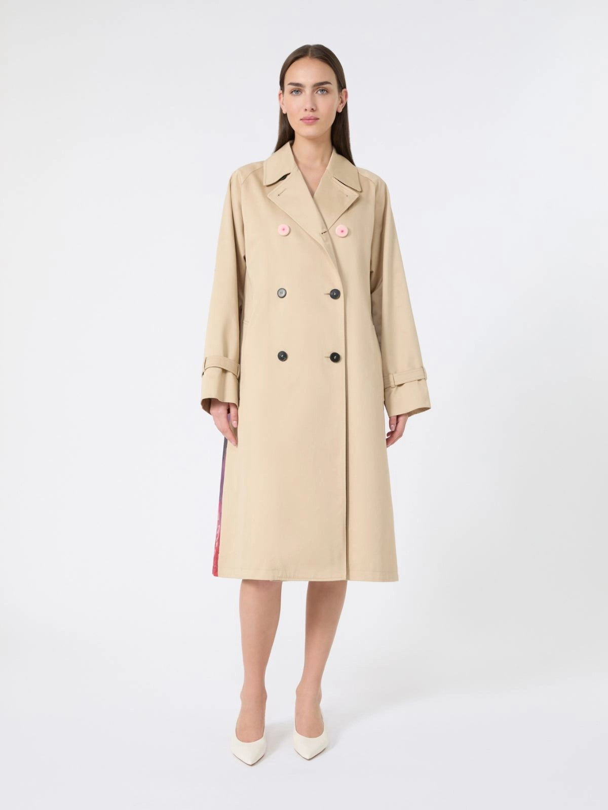 MAX MARA WEEKEND Trench Donna WKSNINFA 2615021016600 001 PRUGNA gioboutiqueweb