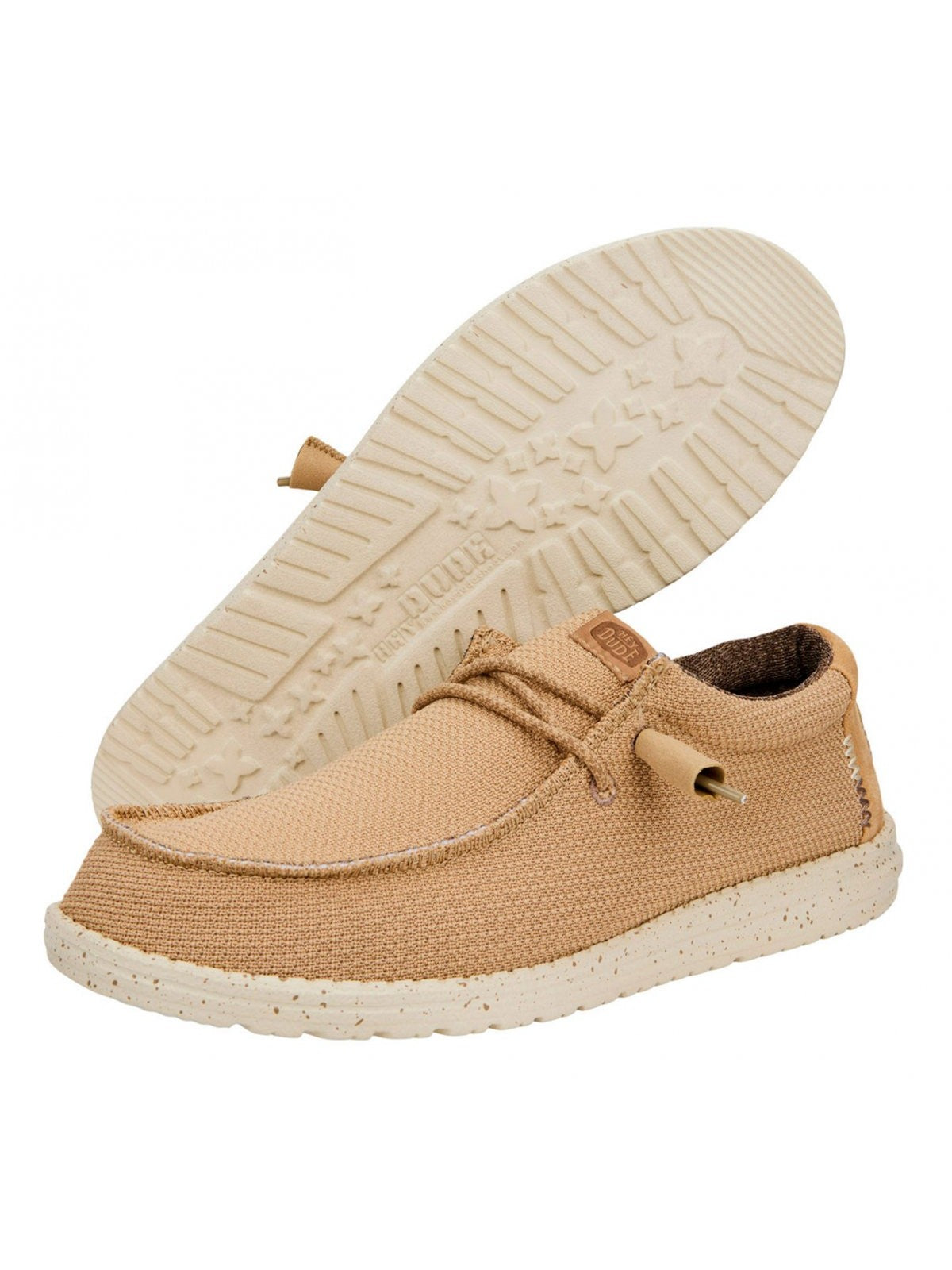 HEY DUDE Mocassin Homme Wally Sport Mesh HD.40403 25W Beige