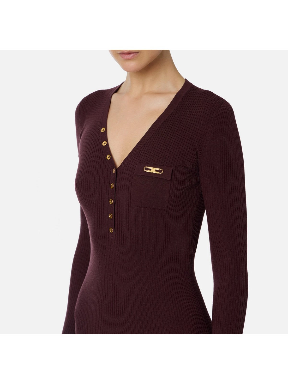 ELISABETTA FRANCHI Abito Donna  AM10B56E2 EA4 MERLOT gioboutiqueweb