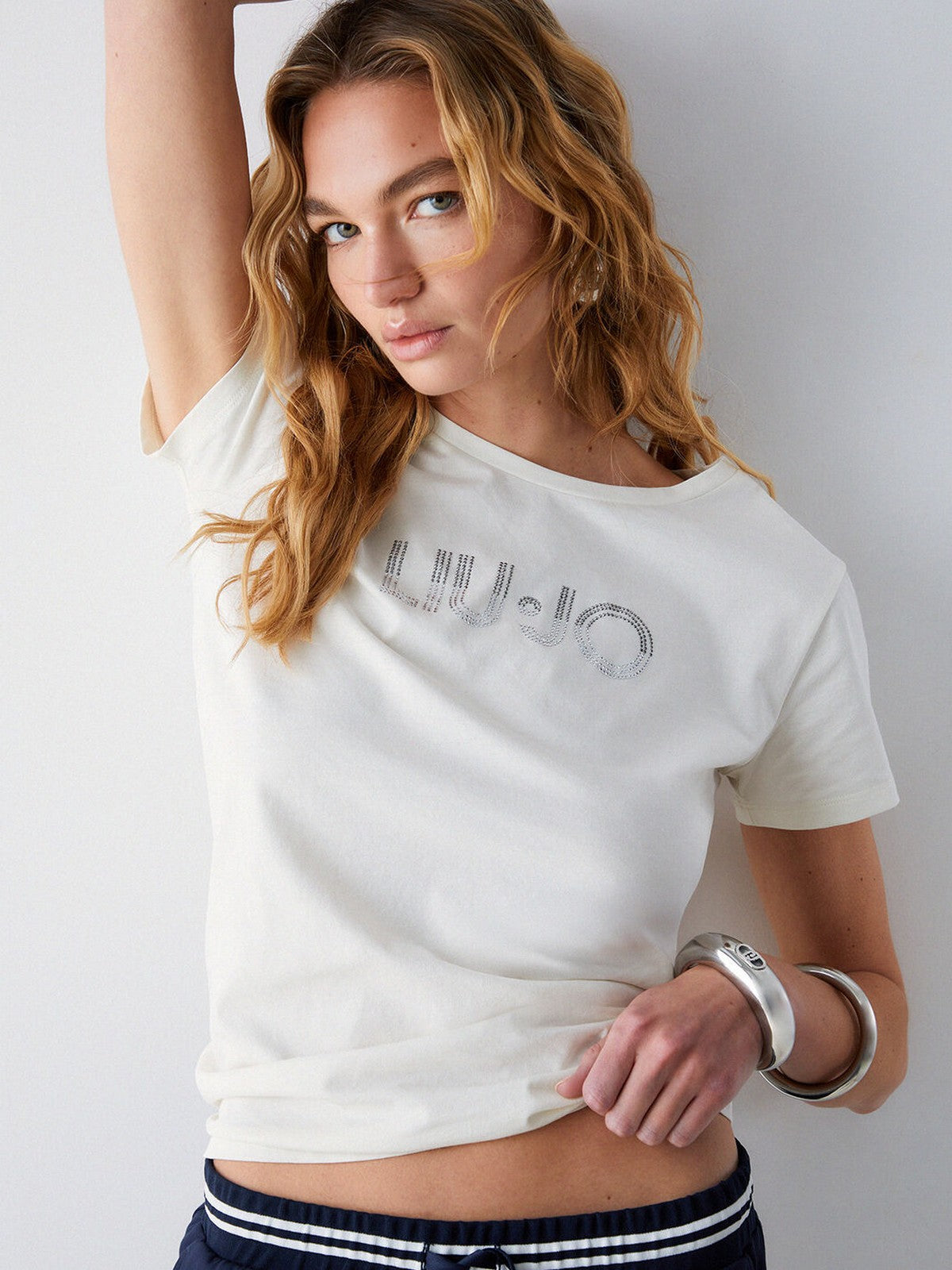 LIU JO SPORT T-shirt Donna  TA6056JS923 M9136 White milk/LiuJo