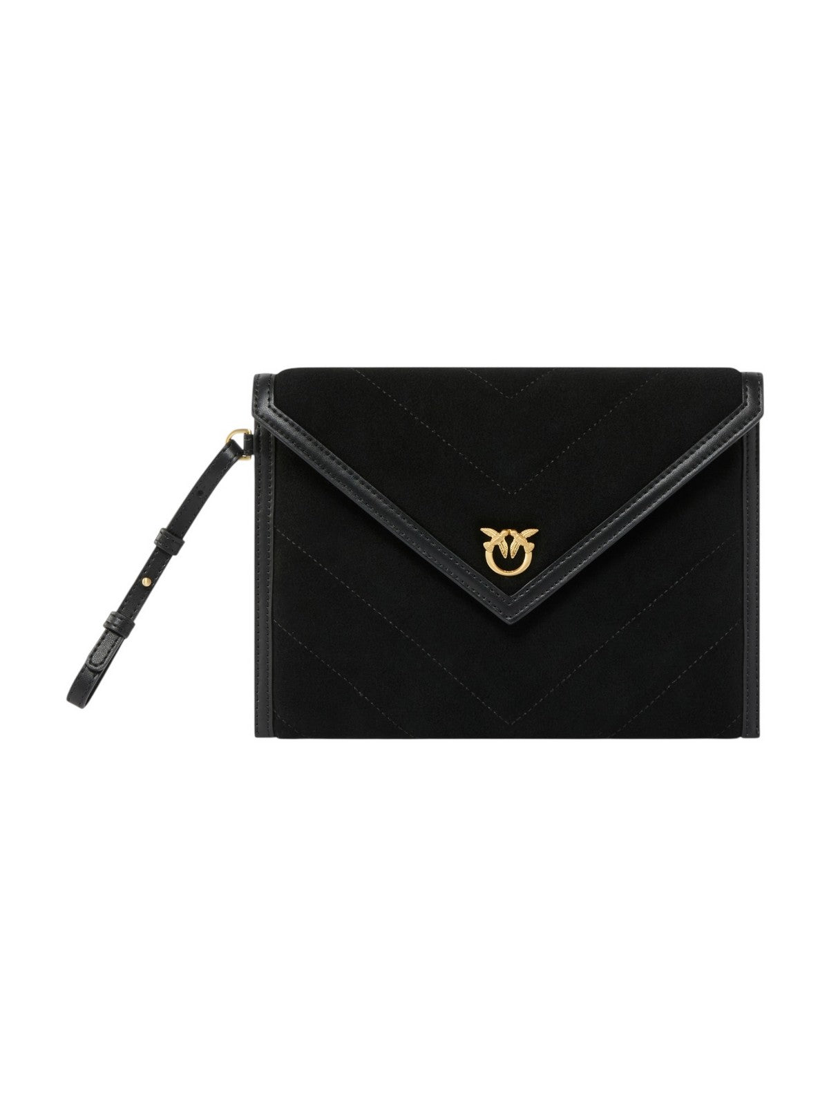 PINKO Portafoglio Donna FLAT PURSE HANDLE 104820-A2JH Z99V NERO LIMOUSINE - MATT GOLD