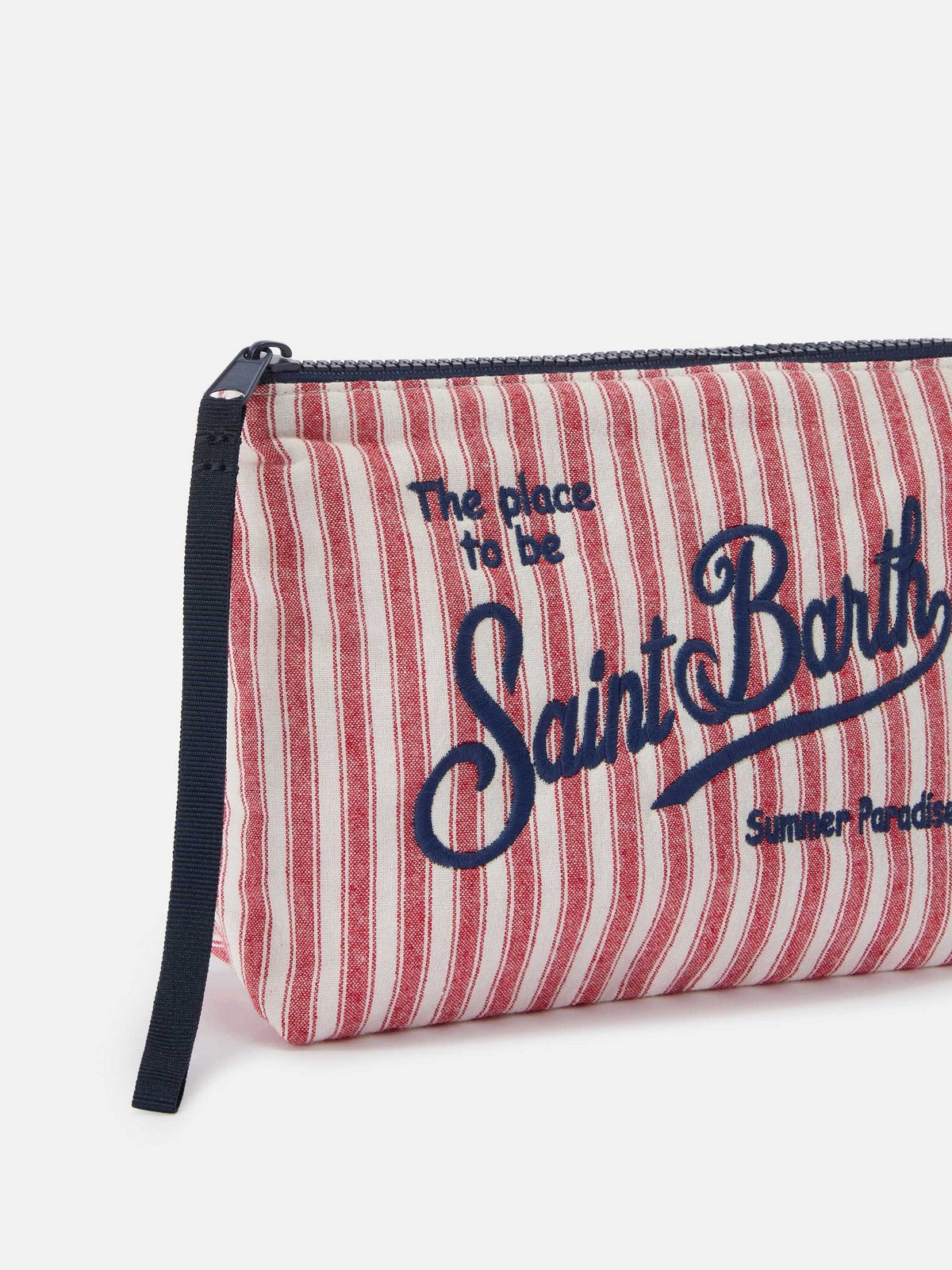 MC2 SAINT BARTH Pochette Donna  ALINE COTTON 00564L MICRO TINY V STRIPES 41 EMB