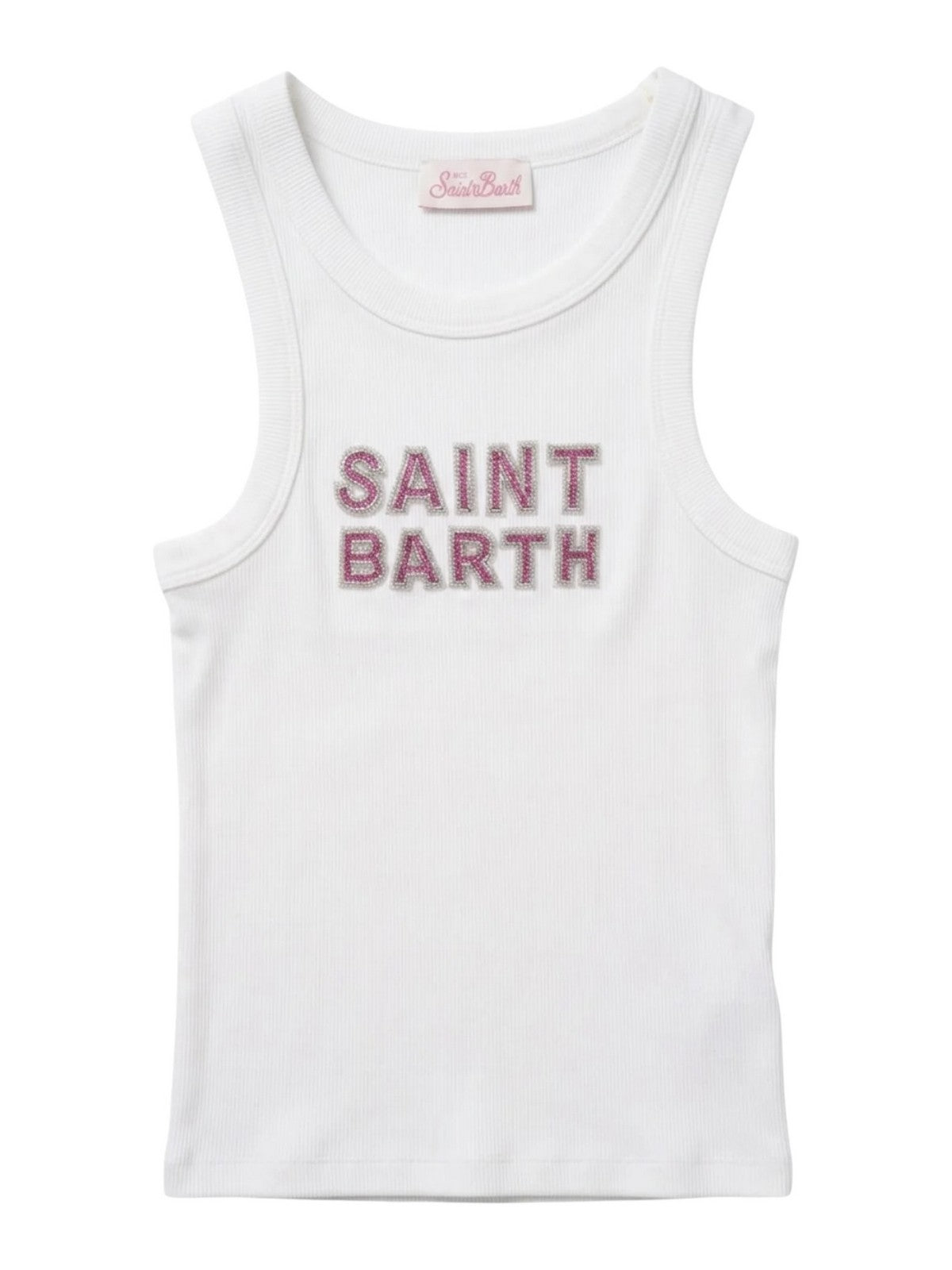 MC2 SAINT BARTH Top Donna  ADA 08543L RIB SBARTH 01N BEADS